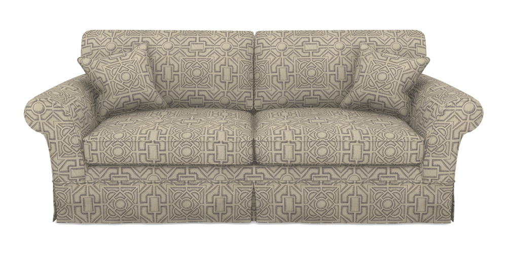 Product photograph of Lanhydrock 4 Seater Sofa In Rhs Collection - Large Knot Garden Linen - Grey from Sofas and Stuff Limited