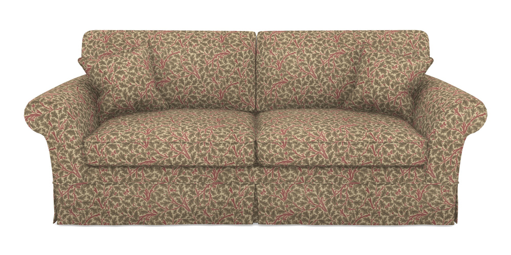 Product photograph of Lanhydrock 4 Seater Sofa In V A Drawn From Nature Collection - Oak Tree - Red from Sofas and Stuff Limited
