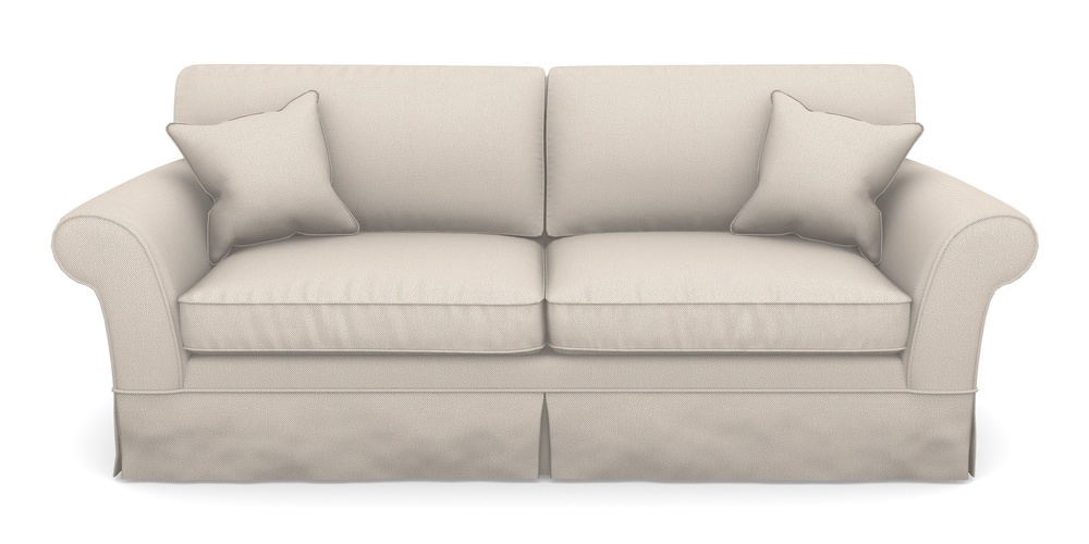 Product photograph of Lanhydrock 4 Seater Sofa In Two Tone Plain - Biscuit from Sofas and Stuff Limited