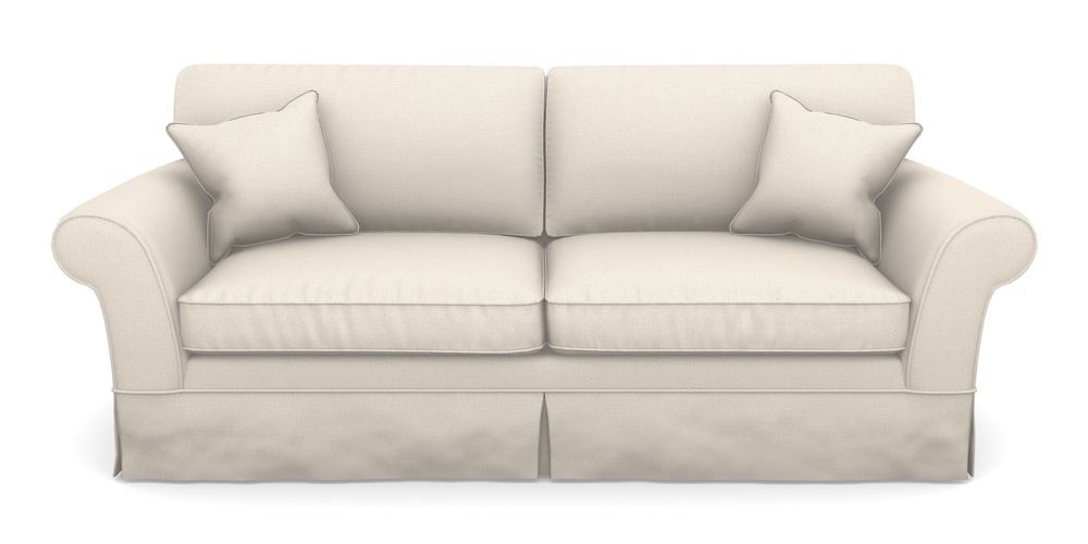 Product photograph of Lanhydrock 4 Seater Sofa In Two Tone Plain - Calico from Sofas and Stuff Limited