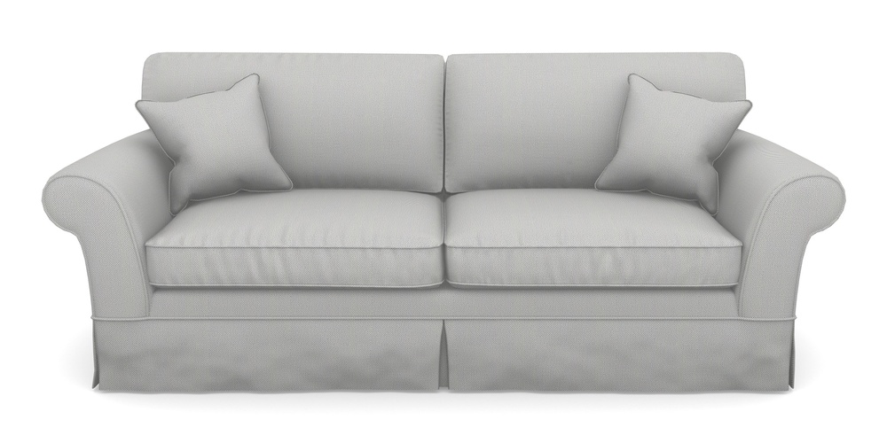 Product photograph of Lanhydrock 4 Seater Sofa In Two Tone Plain - Grey from Sofas and Stuff Limited