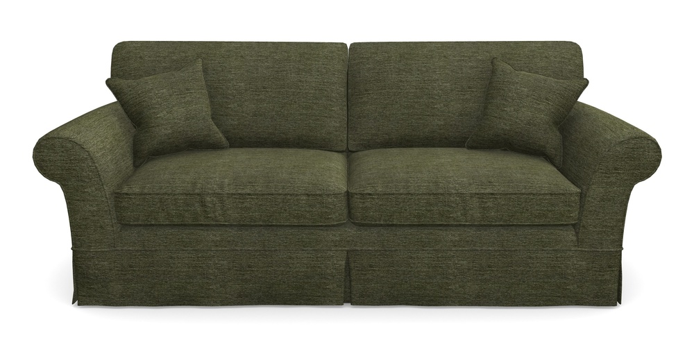 Product photograph of Lanhydrock 4 Seater Sofa In Textured Velvet - Lichen from Sofas and Stuff Limited