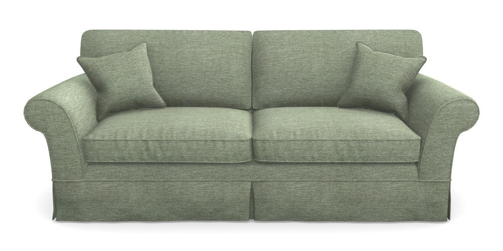 Product photograph of Lanhydrock 4 Seater Sofa In Textured Velvet - Seagrass from Sofas and Stuff Limited