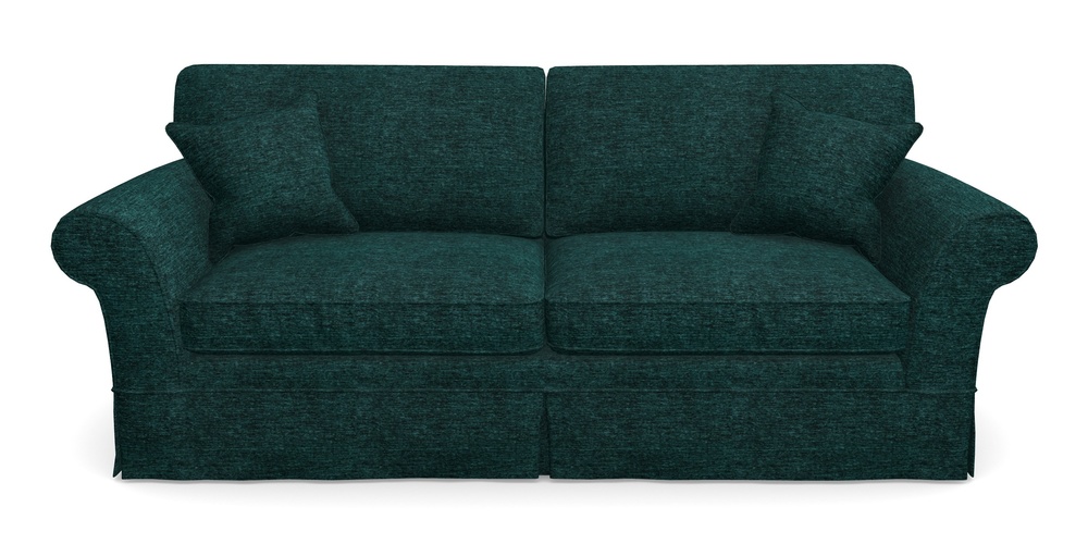 Product photograph of Lanhydrock 4 Seater Sofa In Textured Velvet - Viridian from Sofas and Stuff Limited