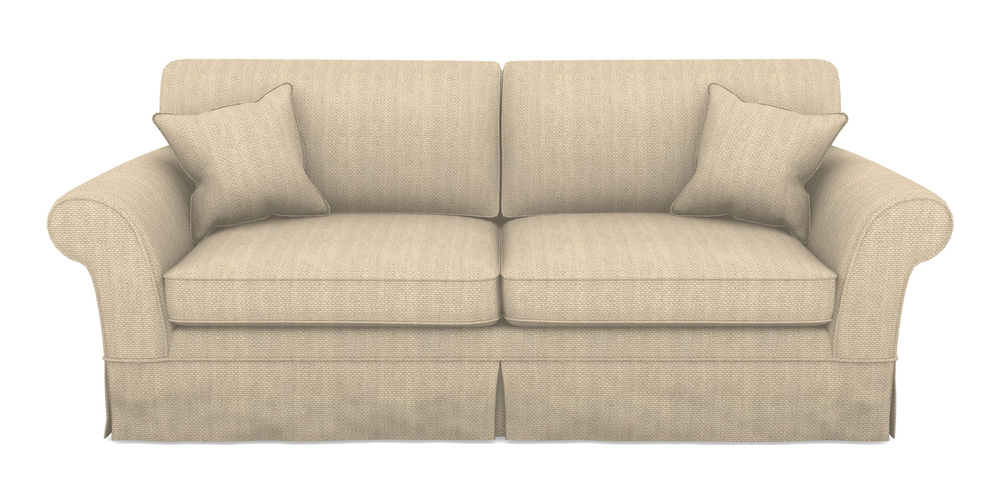 Product photograph of Lanhydrock 4 Seater Sofa In Cloth 22 Weaves - White Sands Linen - Chalk from Sofas and Stuff Limited