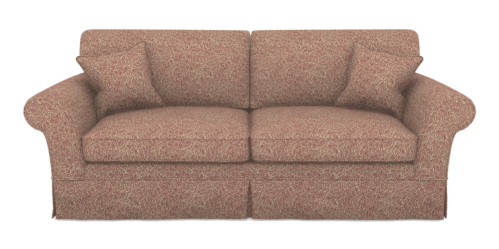 Product photograph of Lanhydrock 4 Seater Sofa In V A Drawn From Nature Collection - Willow - Red from Sofas and Stuff Limited