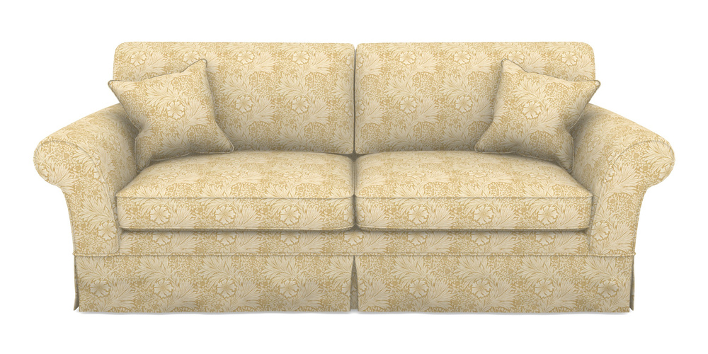 Product photograph of Lanhydrock 4 Seater Sofa In William Morris Collection - Marigold - Lichen Cowslip from Sofas and Stuff Limited