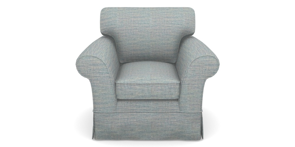 Product photograph of Lanhydrock Chair In Basket Weave - Blue from Sofas and Stuff Limited