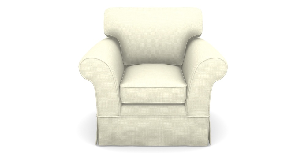 Product photograph of Lanhydrock Chair In Basket Weave - Cream from Sofas and Stuff Limited