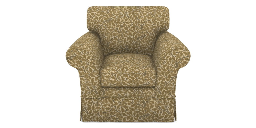 Product photograph of Lanhydrock Chair In V A Drawn From Nature Collection - Oak Tree - Gold from Sofas and Stuff Limited