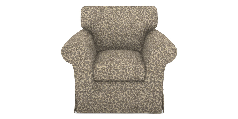 Product photograph of Lanhydrock Chair In V A Drawn From Nature Collection - Oak Tree - Grey from Sofas and Stuff Limited