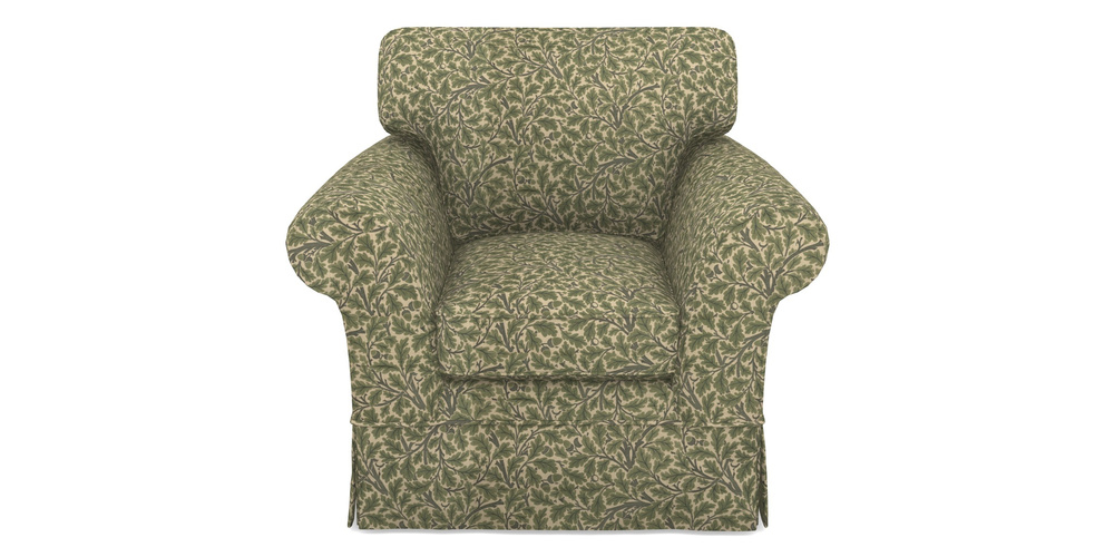 Product photograph of Lanhydrock Chair In V A Drawn From Nature Collection - Oak Tree - Light Green from Sofas and Stuff Limited