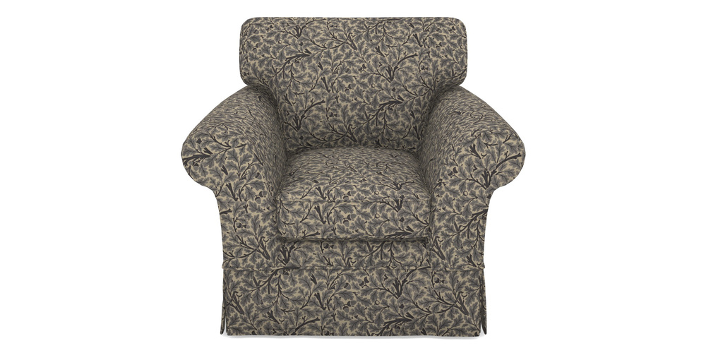 Product photograph of Lanhydrock Chair In V A Drawn From Nature Collection - Oak Tree - Navy from Sofas and Stuff Limited