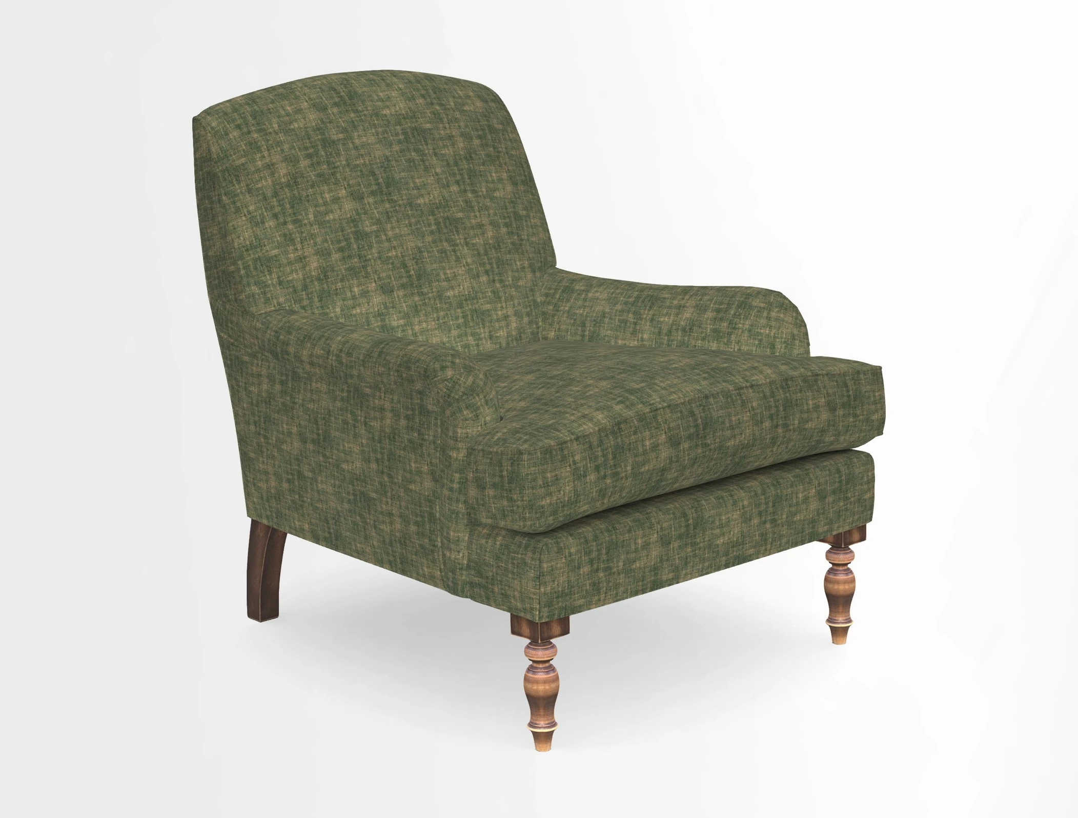 Lyndhurst Chair in V&A Threads of India Opulent-Velvets Lahore Dynasty Slate