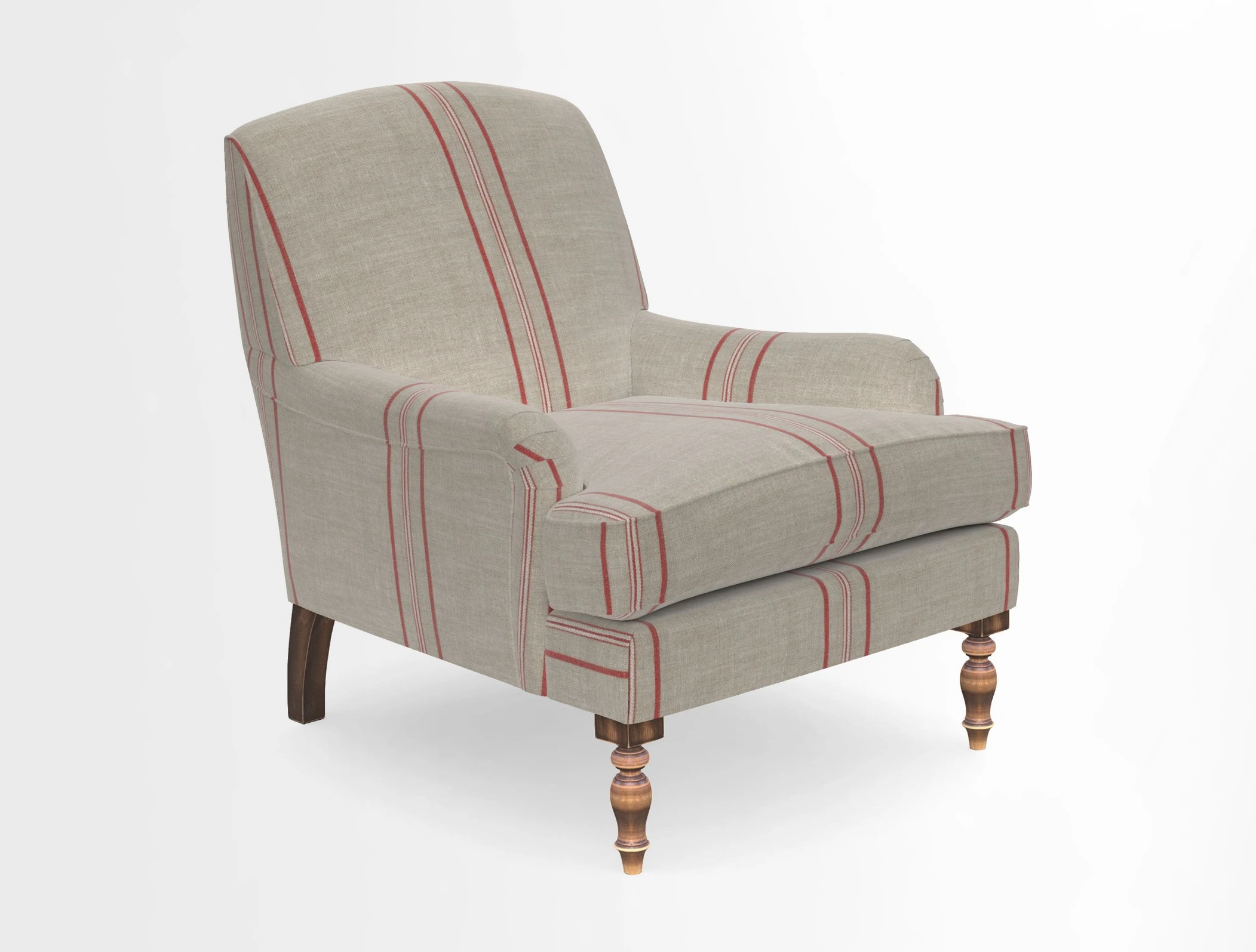 Lyndhurst Chair in V&A Threads of India Opulent-Velvets Lahore Dynasty Slate