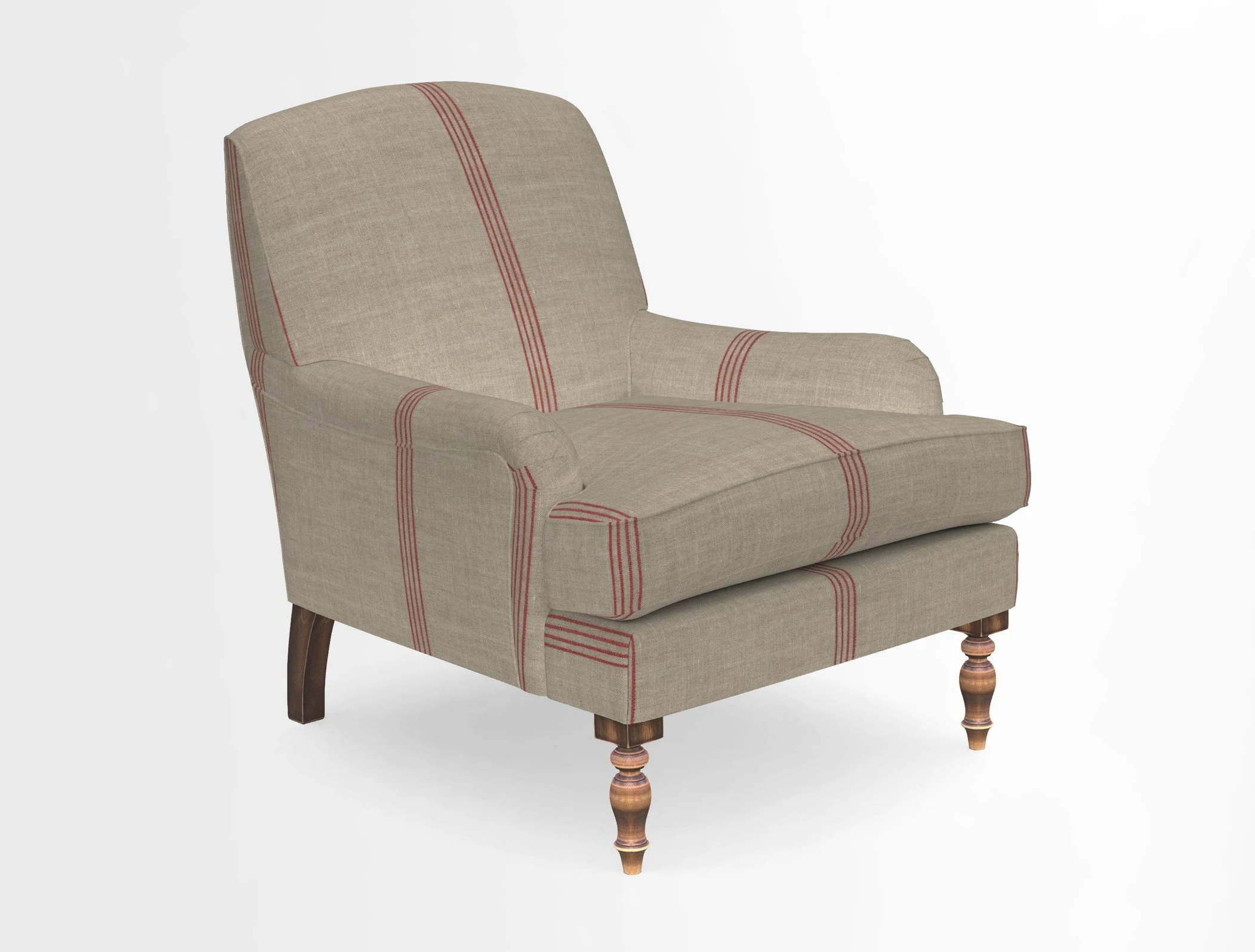 Lyndhurst Chair in V&A Threads of India Opulent-Velvets Lahore Dynasty Slate