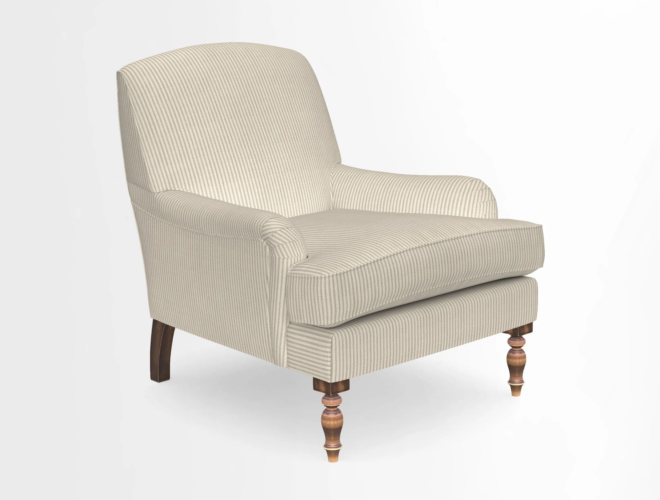 Lyndhurst Chair in V&A Threads of India Opulent-Velvets Lahore Dynasty Slate