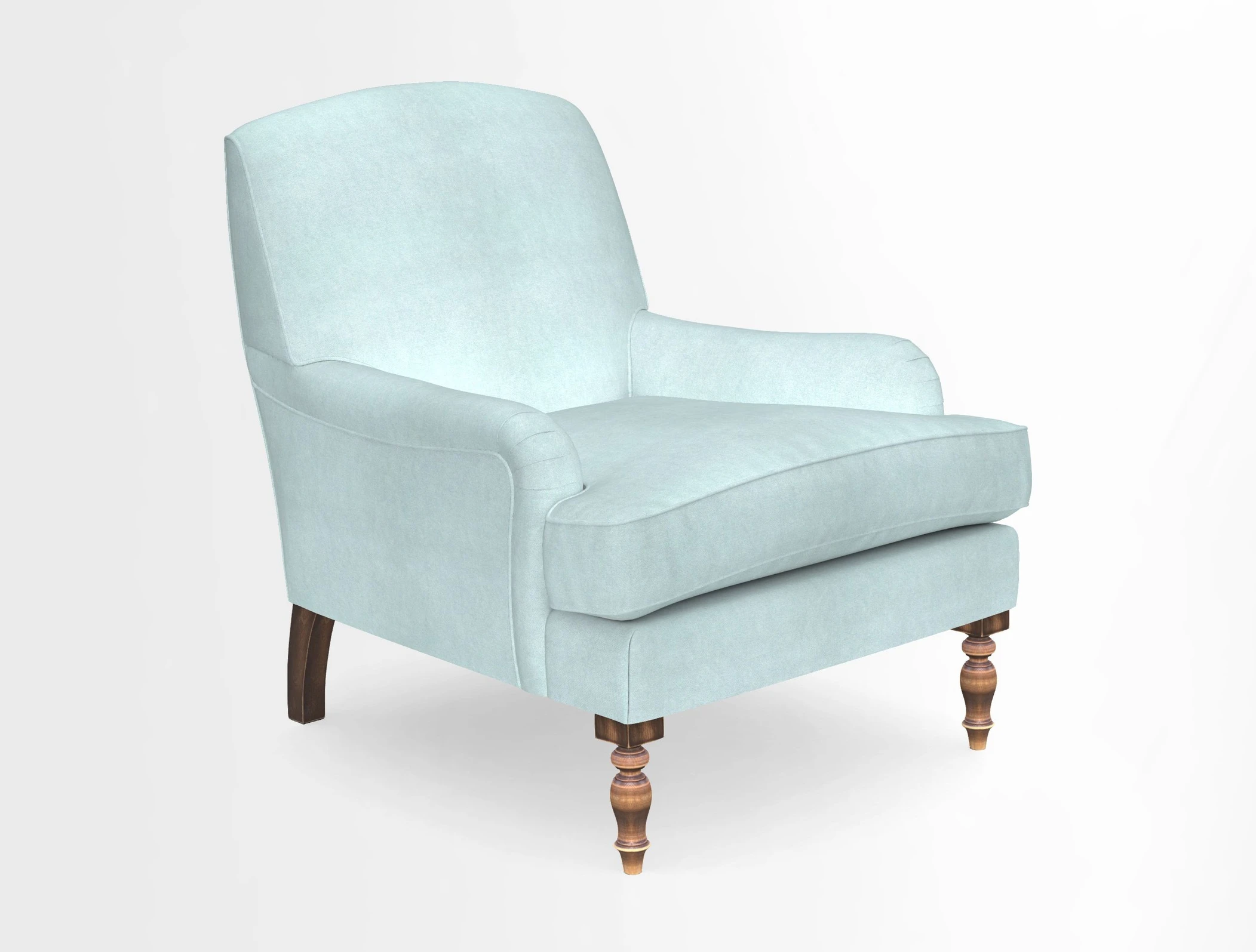 Lyndhurst Chair in V&A Threads of India Opulent-Velvets Lahore Dynasty Slate