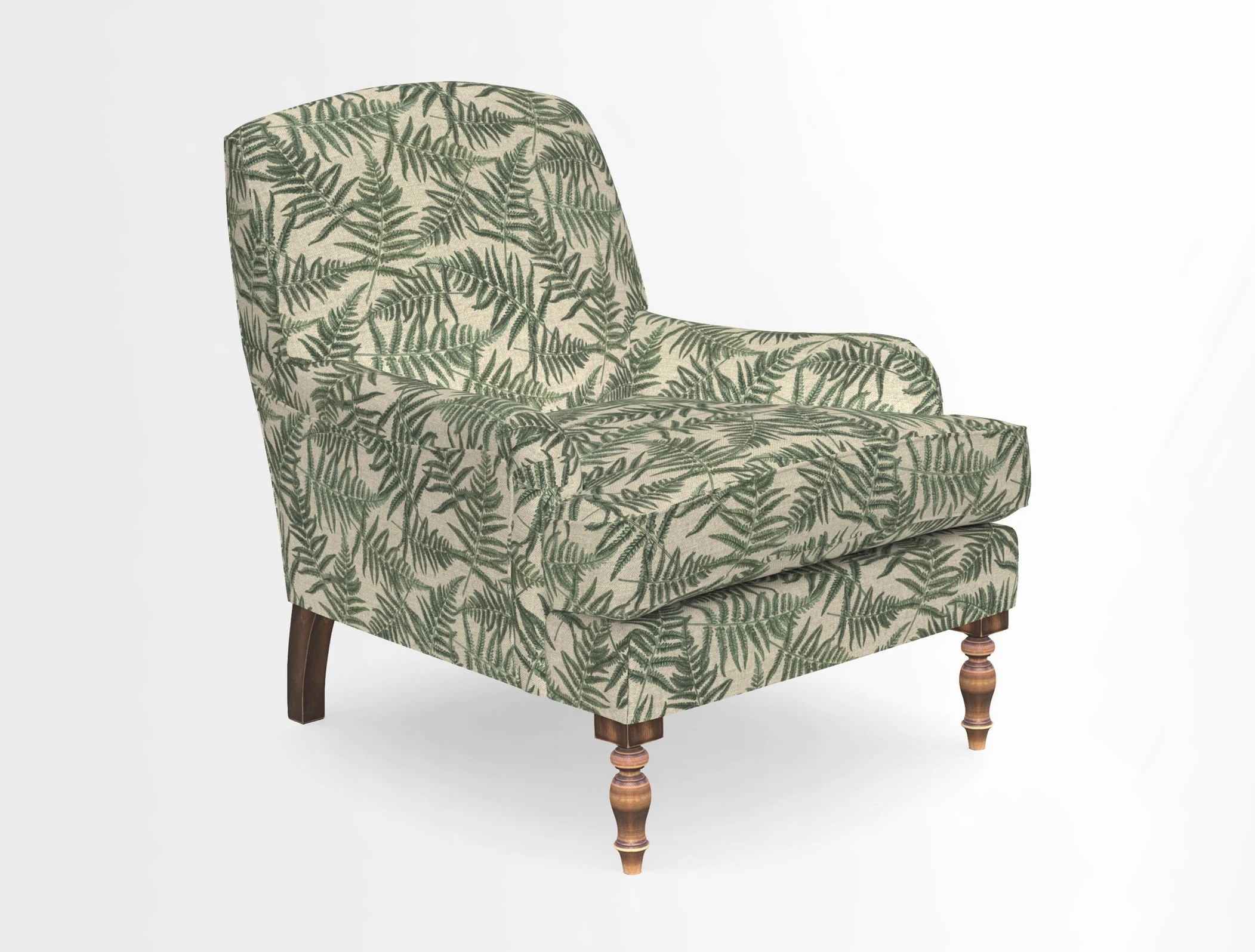 Lyndhurst Chair in V&A Threads of India Opulent-Velvets Lahore Dynasty Slate
