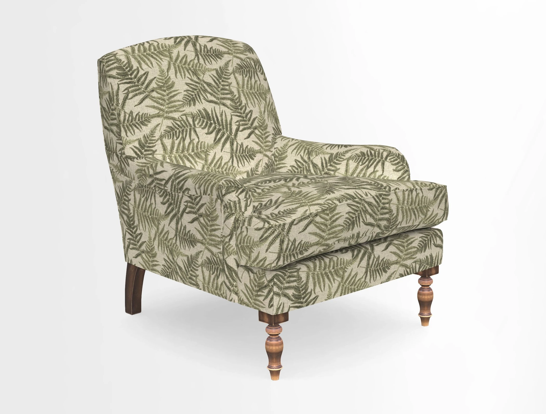 Lyndhurst Chair in V&A Threads of India Opulent-Velvets Lahore Dynasty Slate