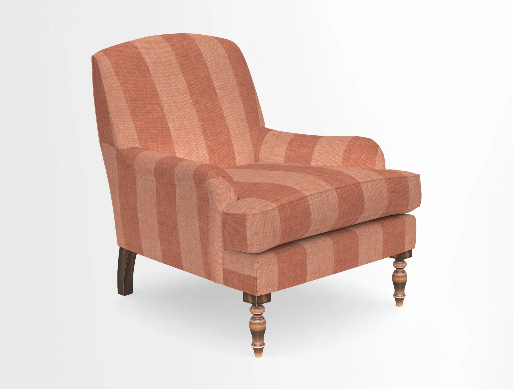 Lyndhurst Chair in V&A Threads of India Opulent-Velvets Lahore Dynasty Slate