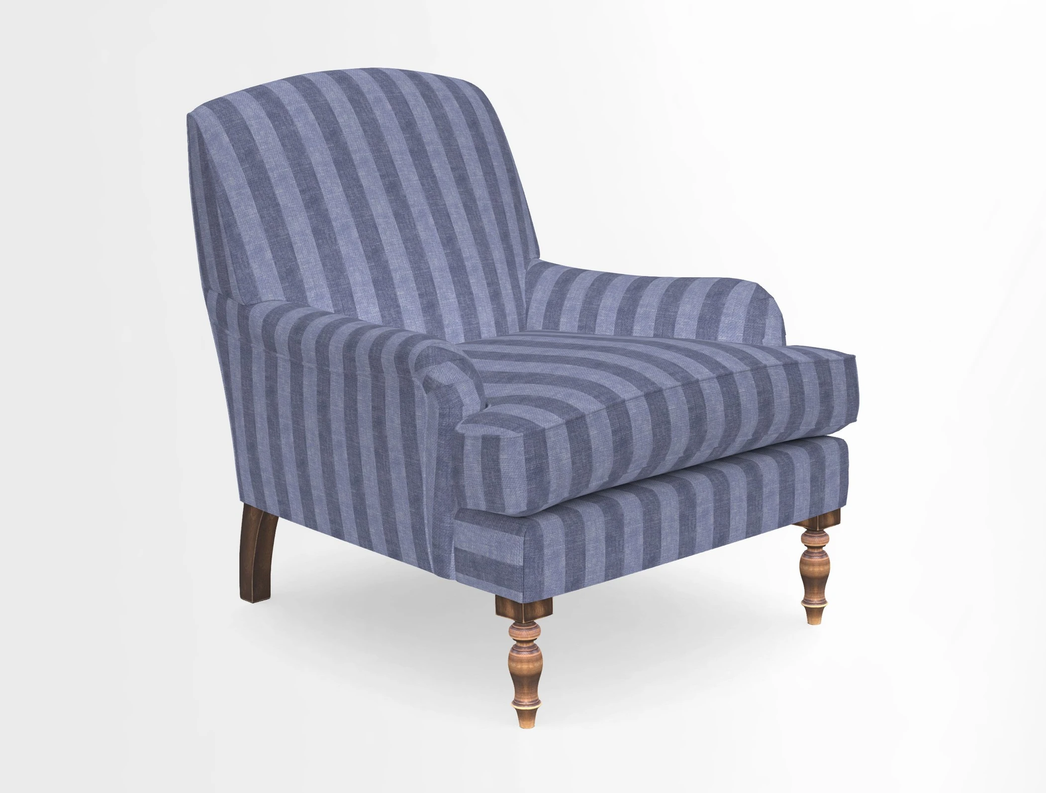 Lyndhurst Chair in V&A Threads of India Opulent-Velvets Lahore Dynasty Slate