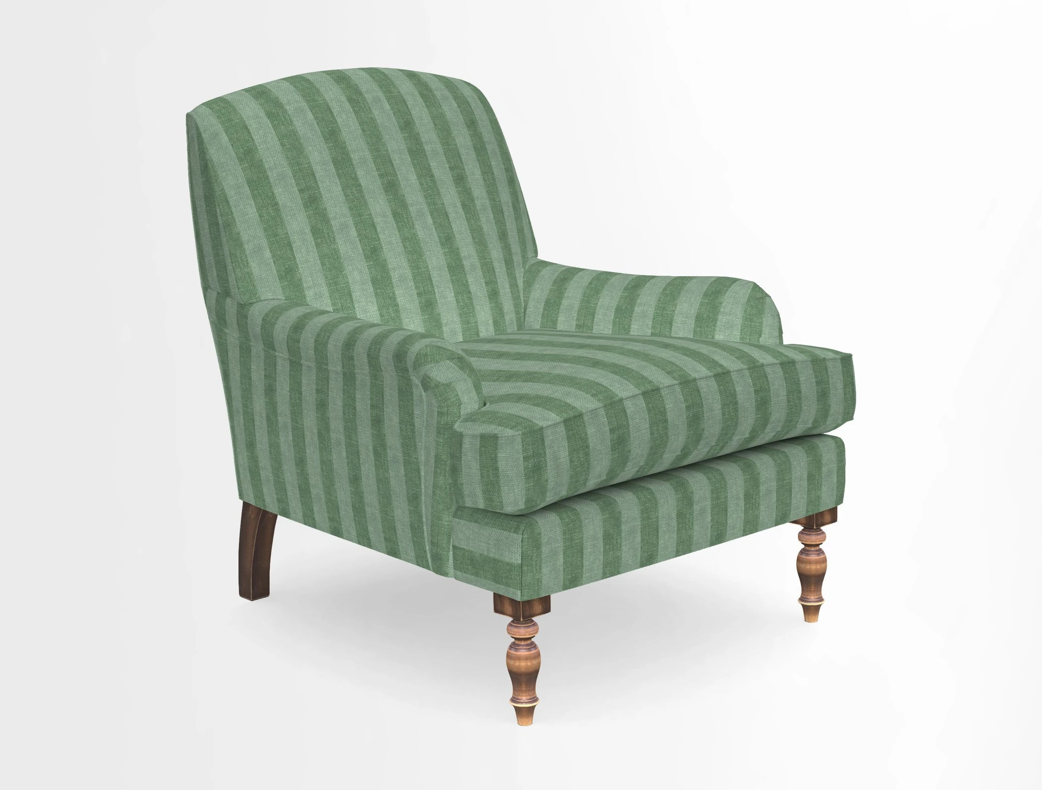 Lyndhurst Chair in V&A Threads of India Opulent-Velvets Lahore Dynasty Slate