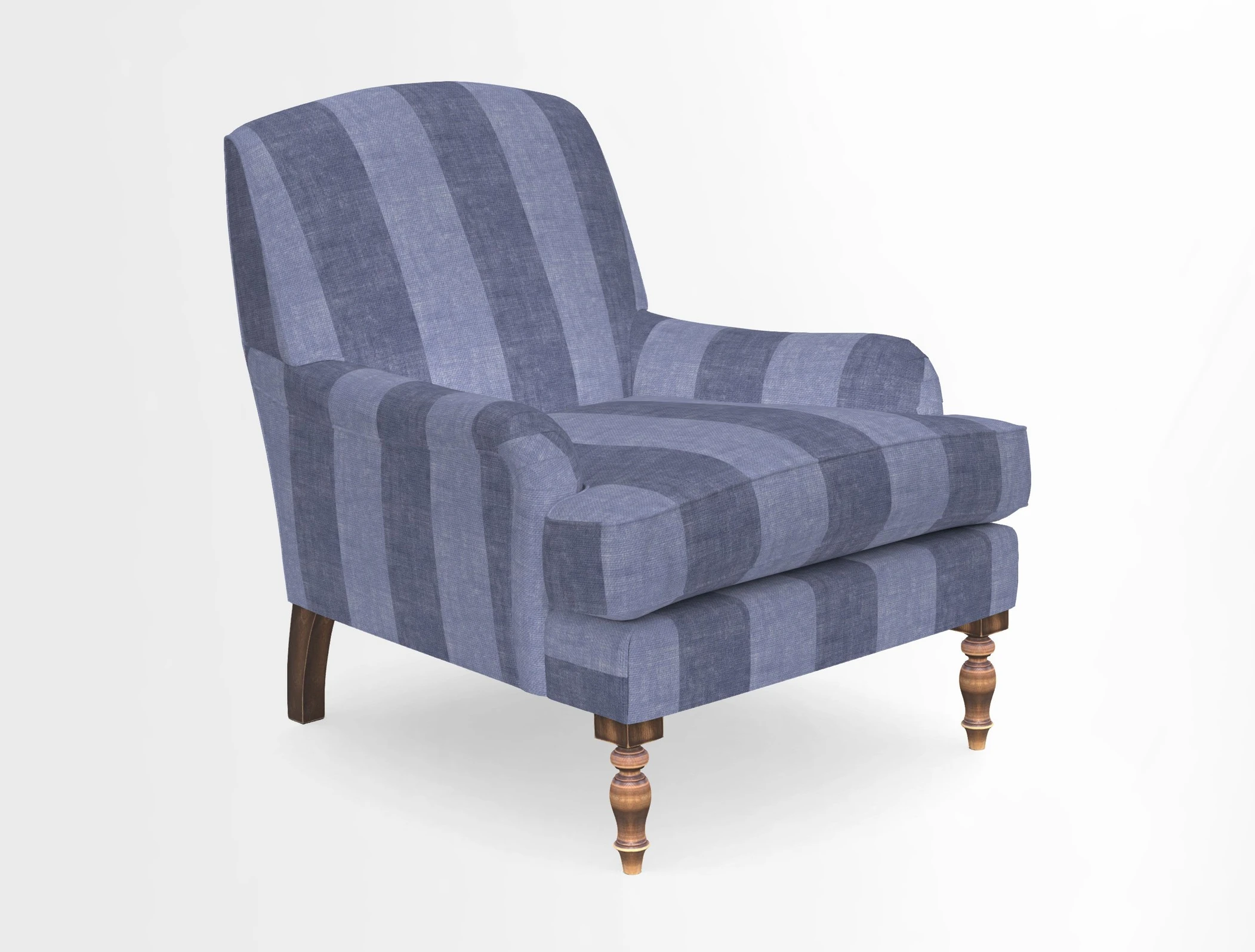 Lyndhurst Chair in V&A Threads of India Opulent-Velvets Lahore Dynasty Slate