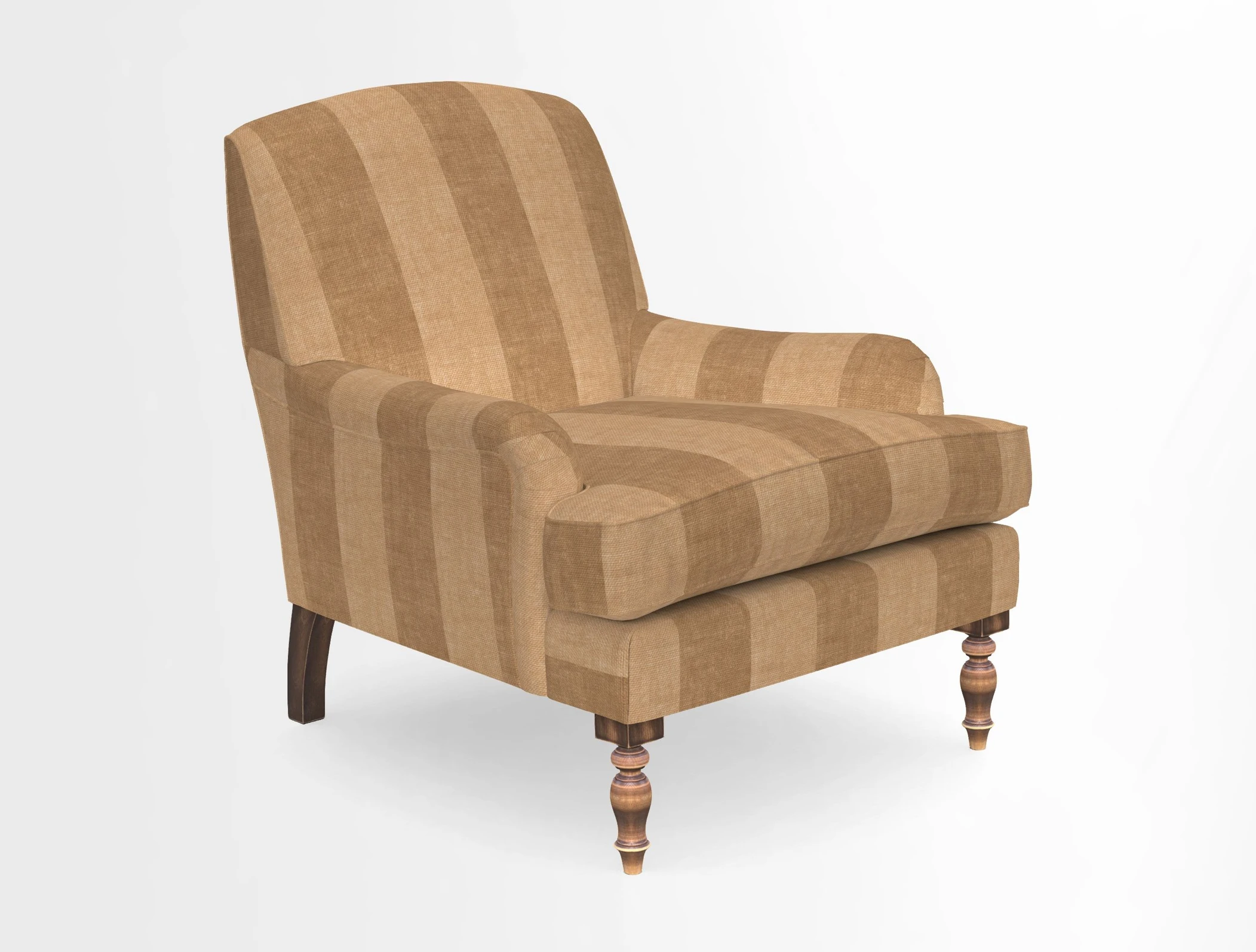 Lyndhurst Chair in V&A Threads of India Opulent-Velvets Lahore Dynasty Slate