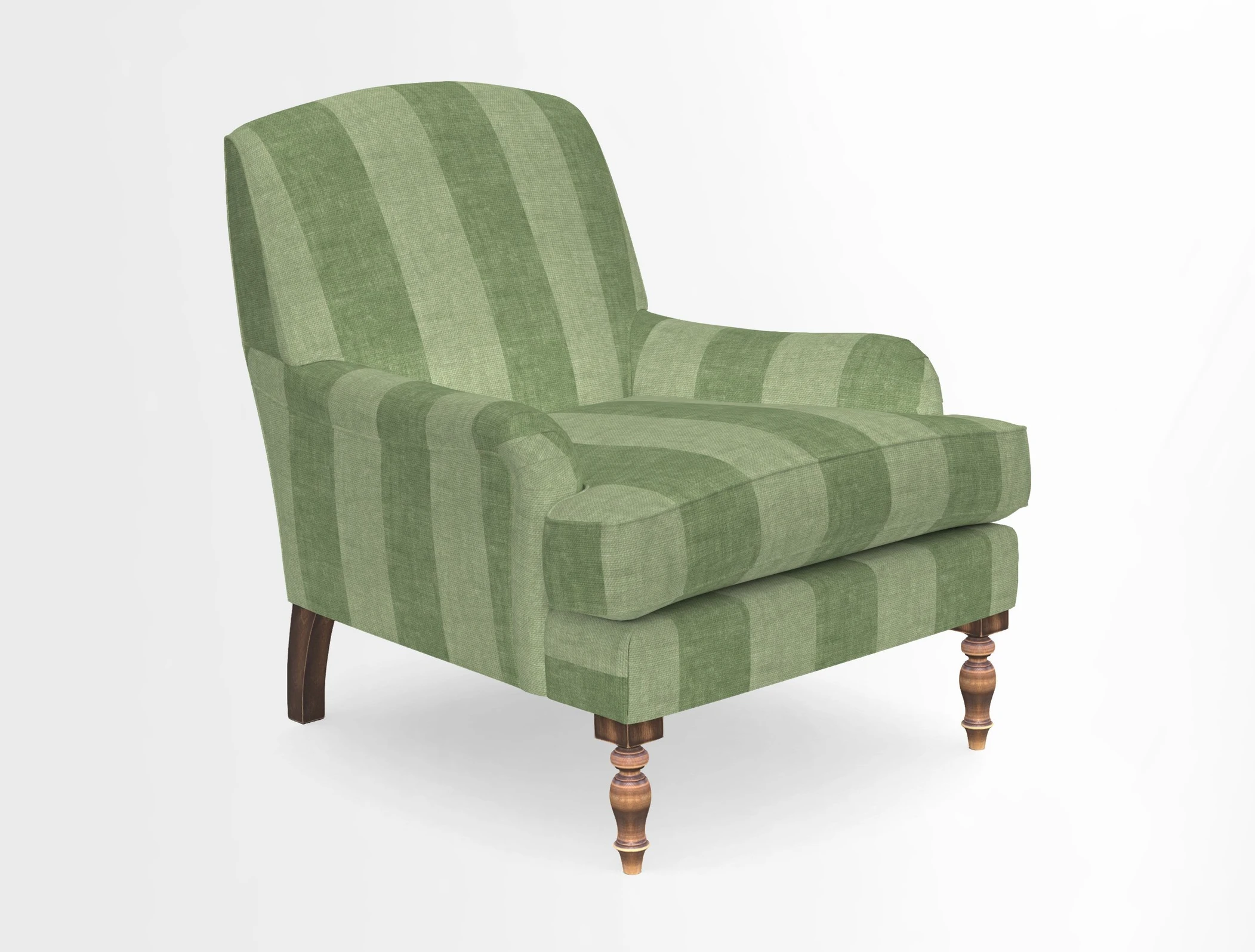 Lyndhurst Chair in V&A Threads of India Opulent-Velvets Lahore Dynasty Slate