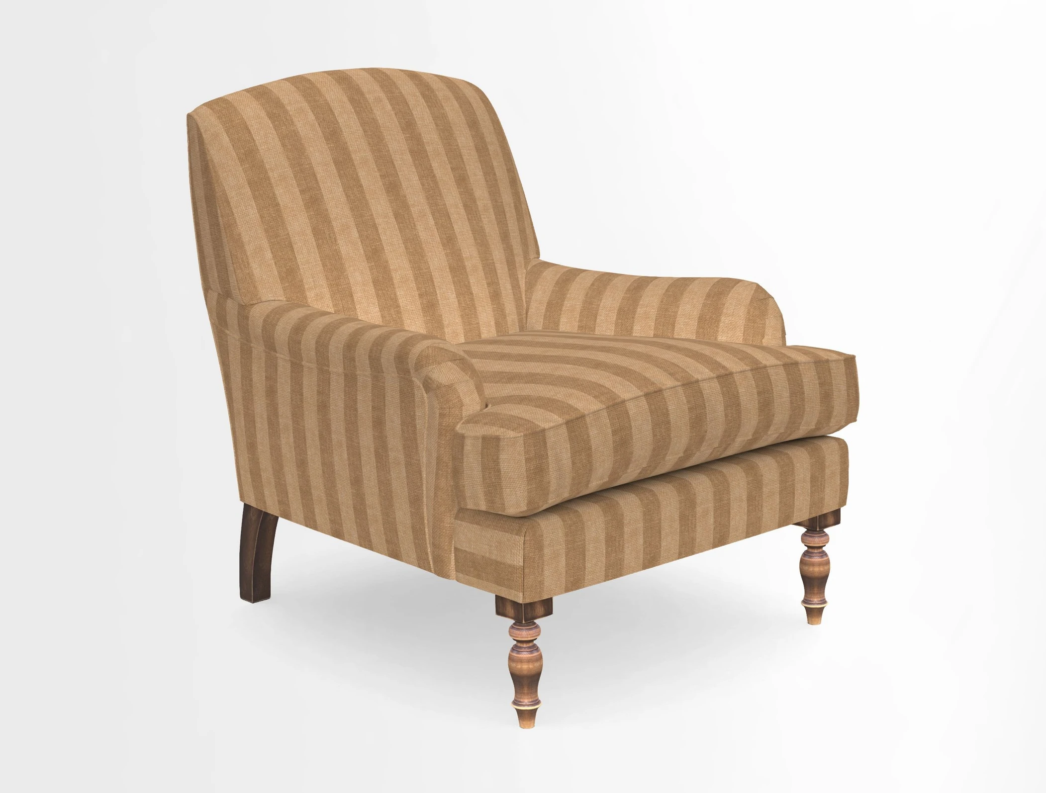 Lyndhurst Chair in V&A Threads of India Opulent-Velvets Lahore Dynasty Slate