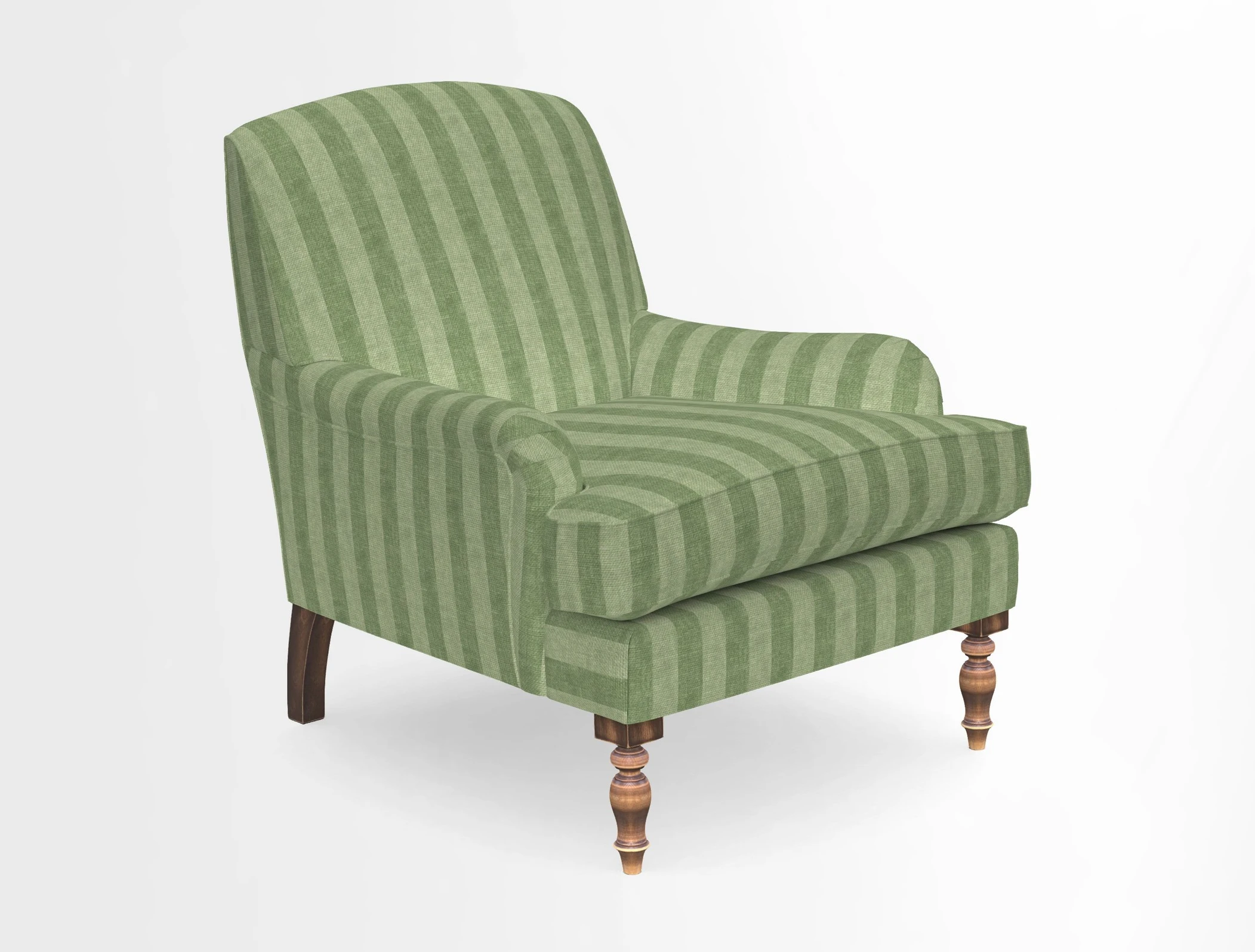 Lyndhurst Chair in V&A Threads of India Opulent-Velvets Lahore Dynasty Slate