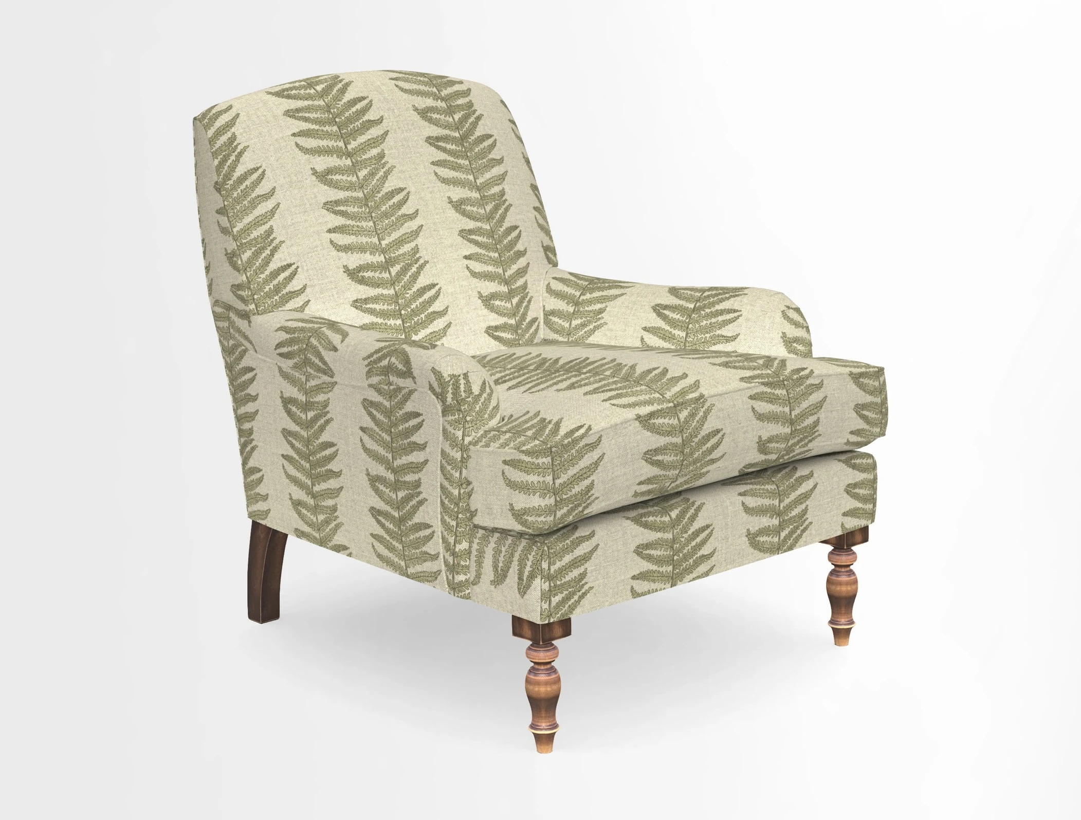 Lyndhurst Chair in V&A Threads of India Opulent-Velvets Lahore Dynasty Slate