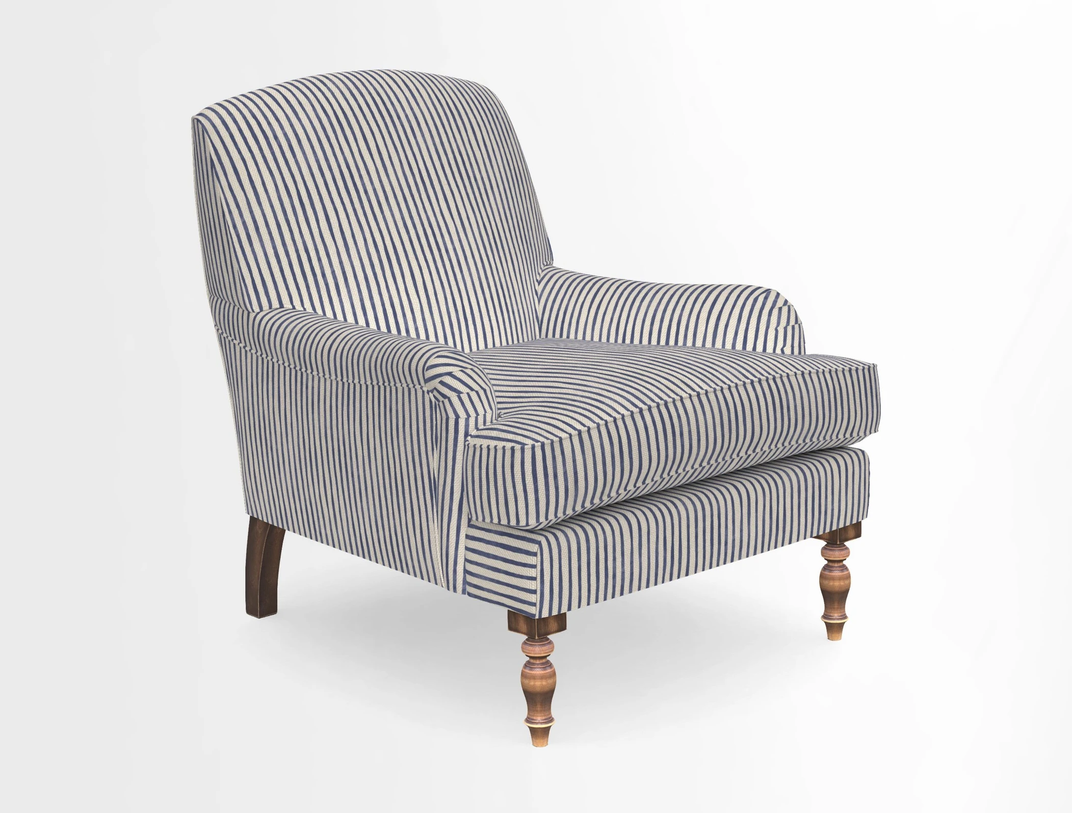 Lyndhurst Chair in V&A Threads of India Opulent-Velvets Lahore Dynasty Slate