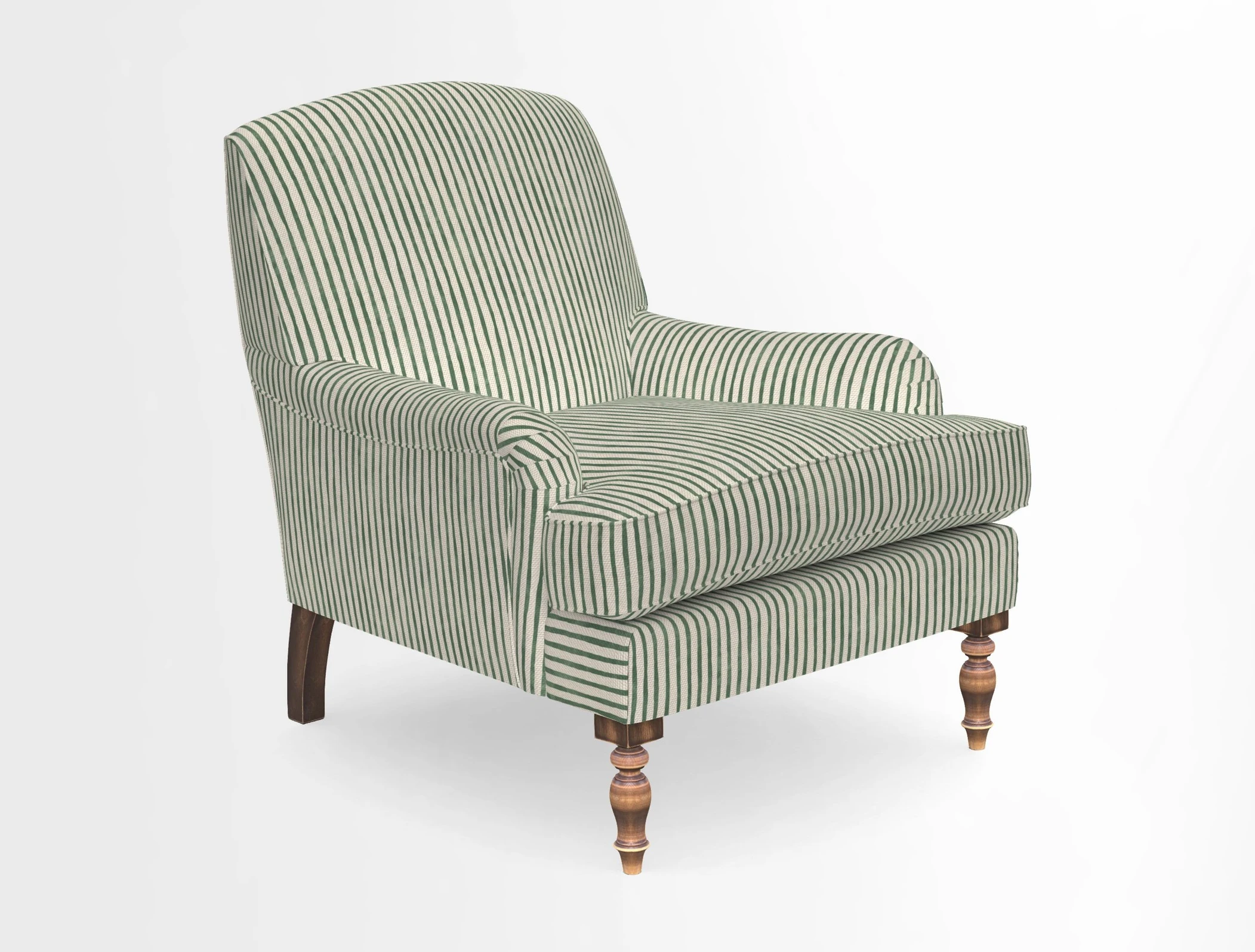 Lyndhurst Chair in V&A Threads of India Opulent-Velvets Lahore Dynasty Slate