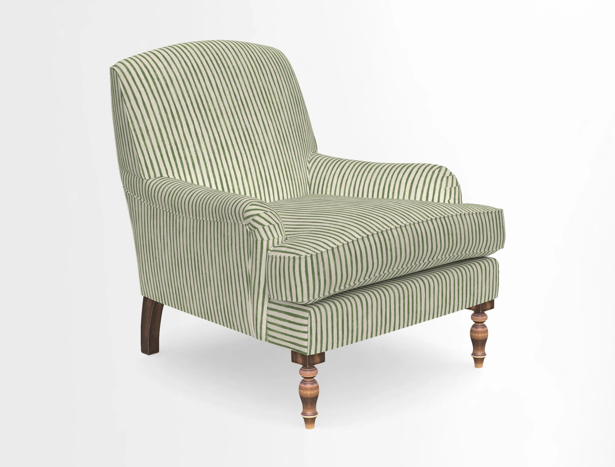 Lyndhurst Chair in V&A Threads of India Opulent-Velvets Lahore Dynasty Slate