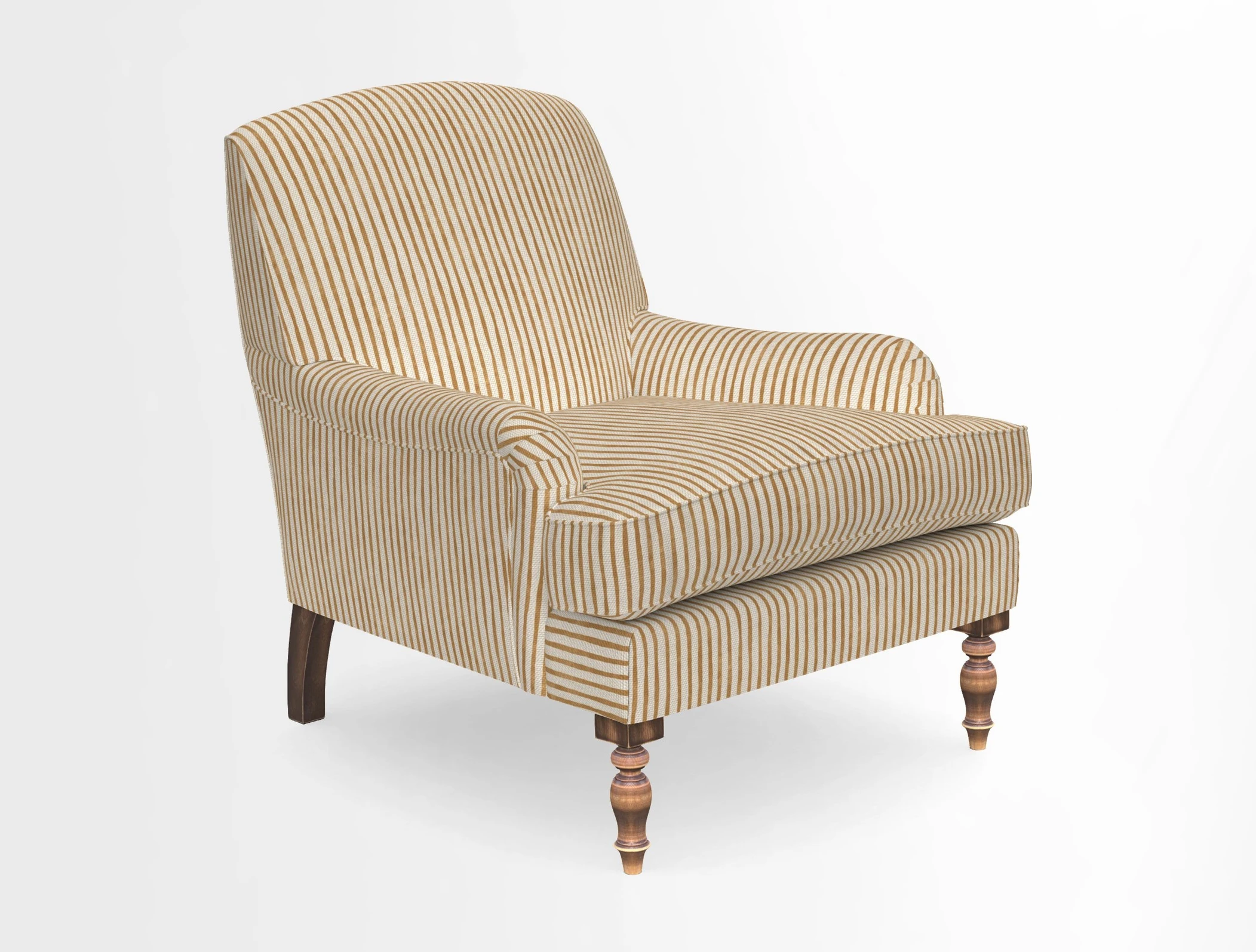 Lyndhurst Chair in V&A Threads of India Opulent-Velvets Lahore Dynasty Slate