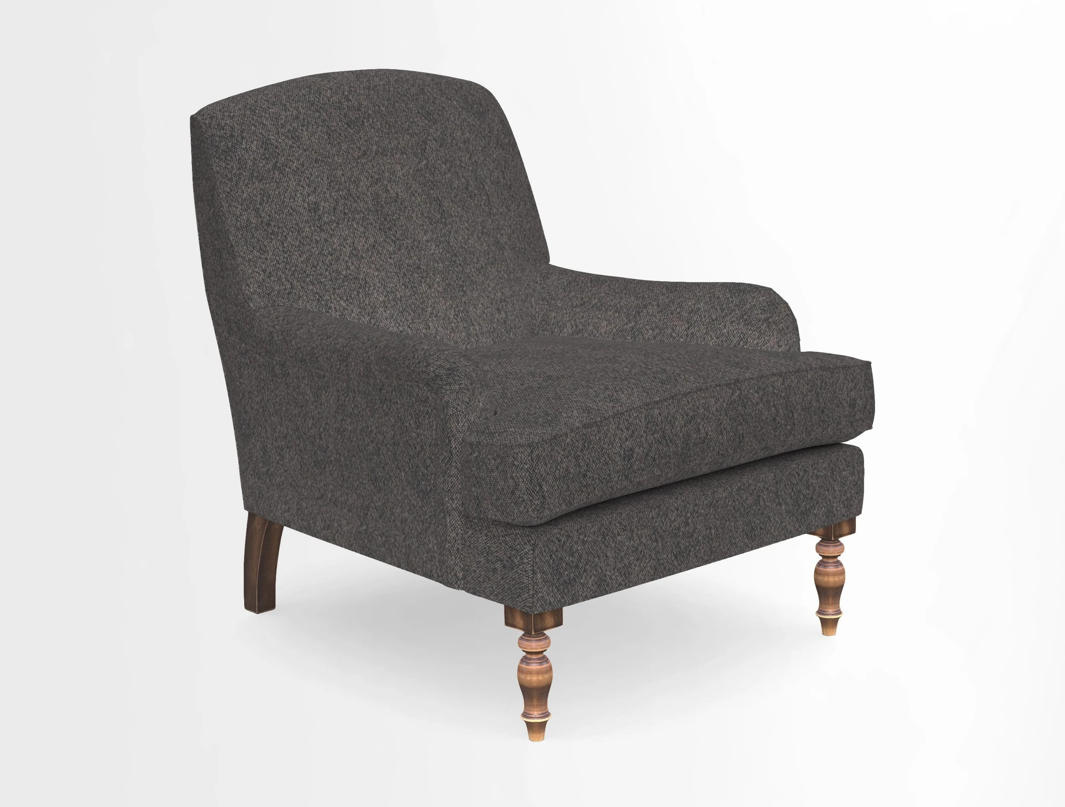 Lyndhurst Chair in V&A Threads of India Opulent-Velvets Lahore Dynasty Slate
