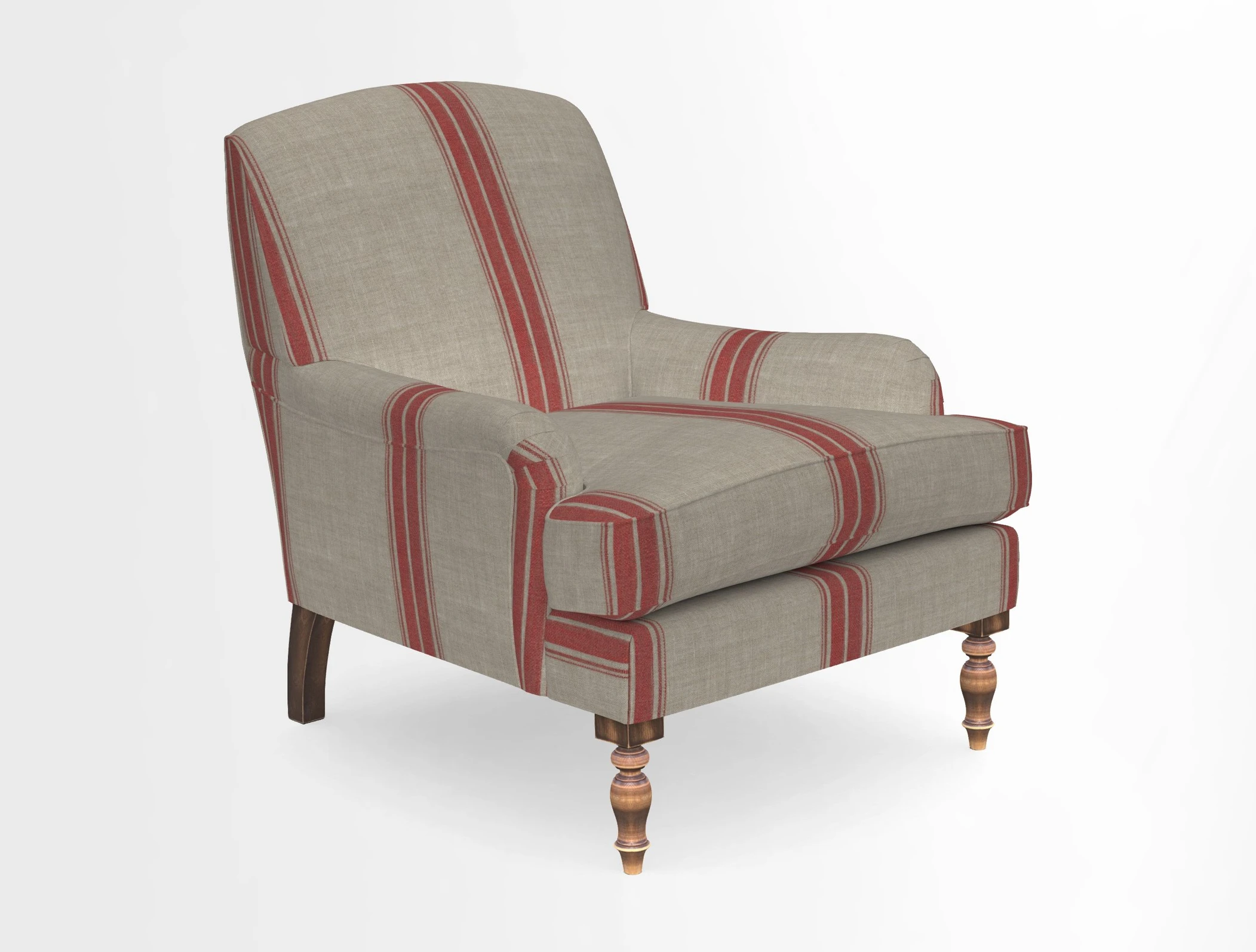 Lyndhurst Chair in V&A Threads of India Opulent-Velvets Lahore Dynasty Slate