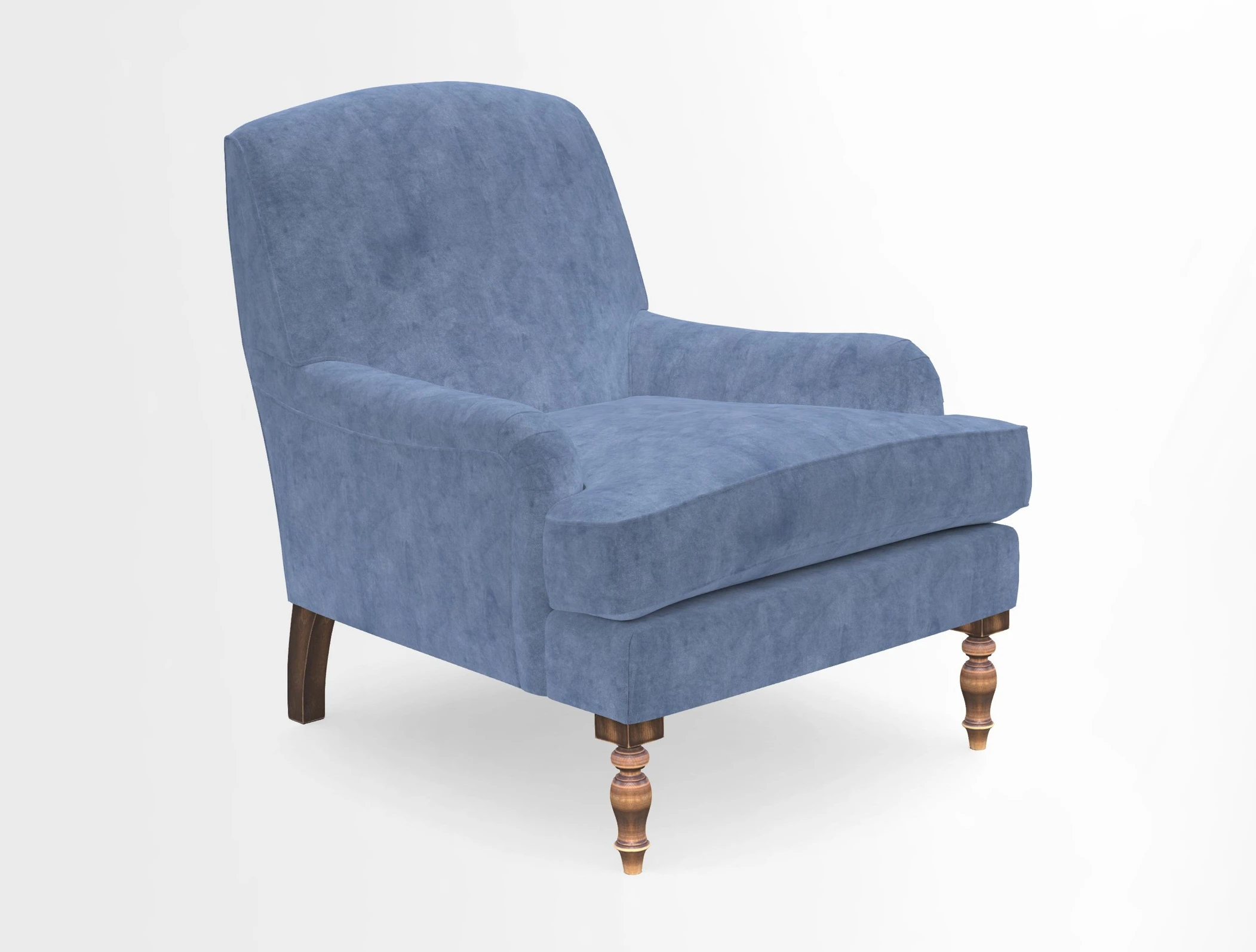 Lyndhurst Chair in V&A Threads of India Opulent-Velvets Lahore Dynasty Slate