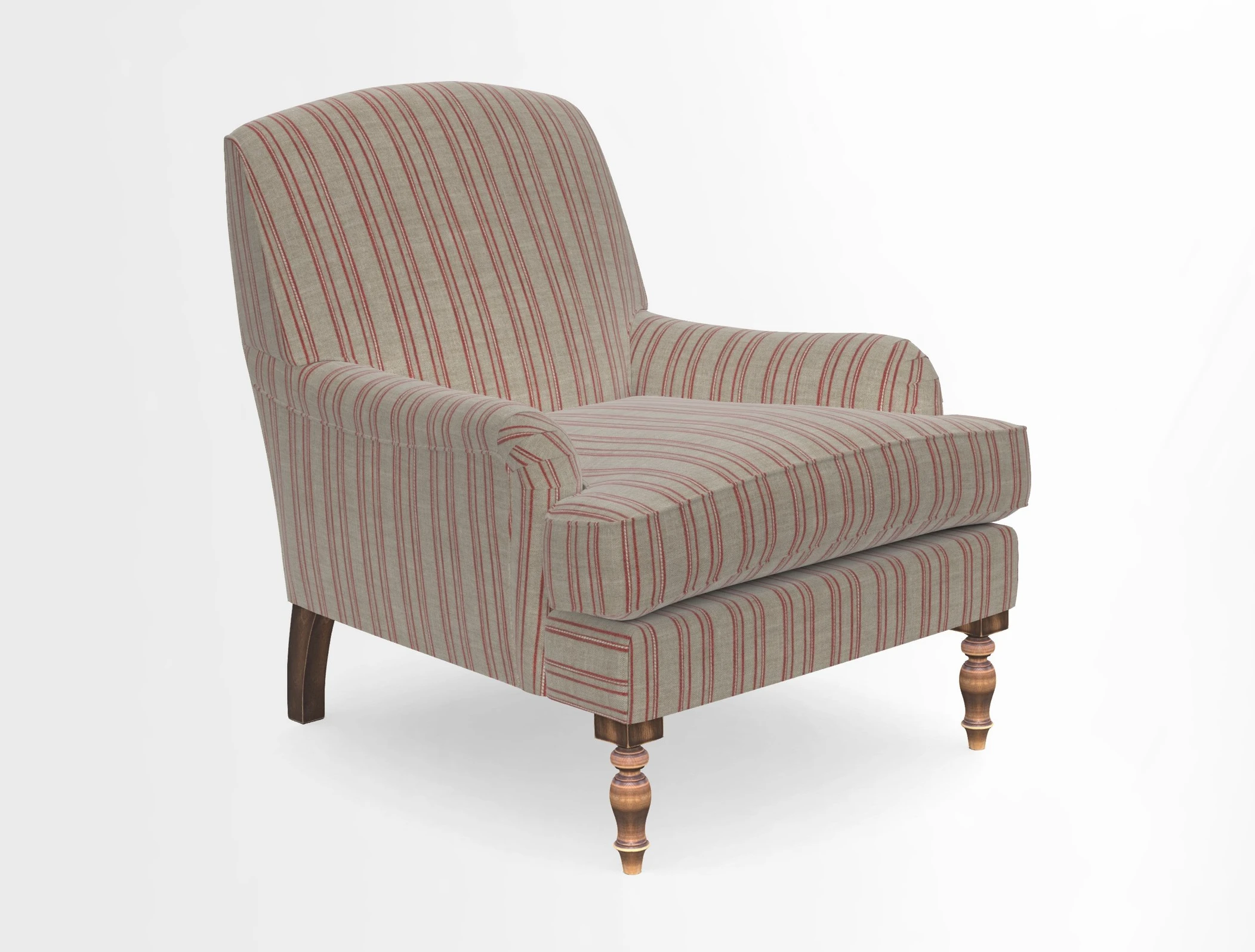 Lyndhurst Chair in V&A Threads of India Opulent-Velvets Lahore Dynasty Slate