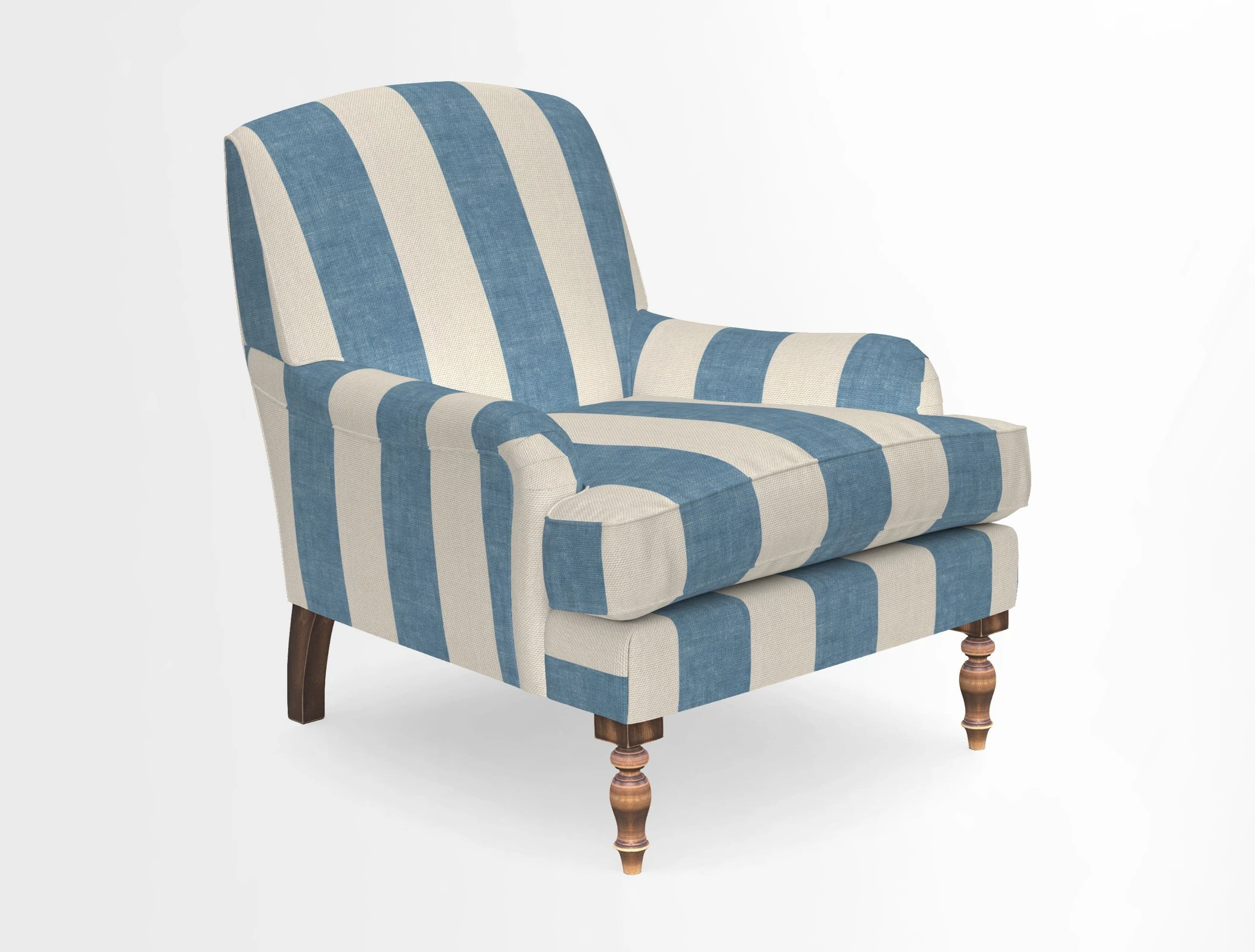 Lyndhurst Chair in V&A Threads of India Opulent-Velvets Lahore Dynasty Slate