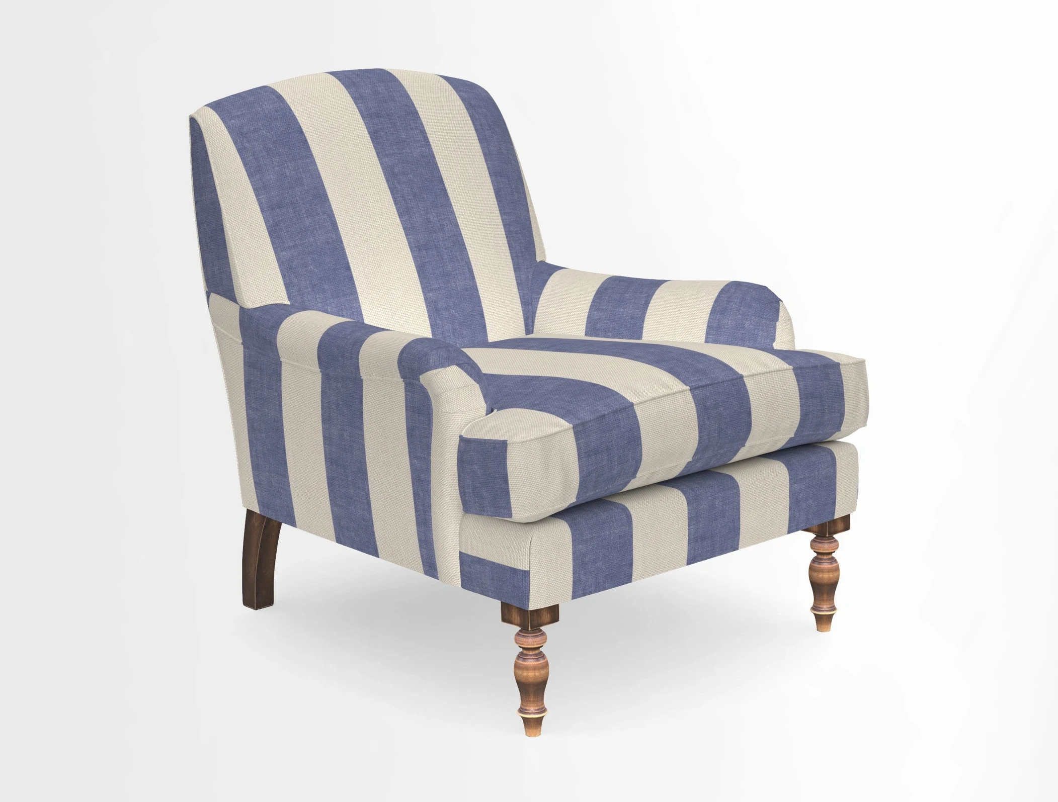 Lyndhurst Chair in V&A Threads of India Opulent-Velvets Lahore Dynasty Slate