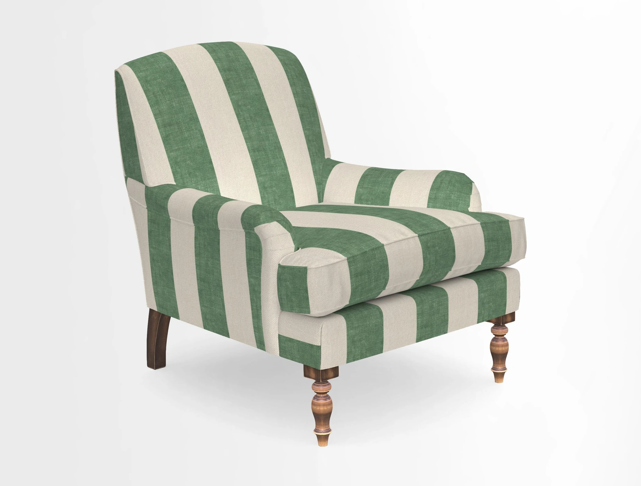 Lyndhurst Chair in V&A Threads of India Opulent-Velvets Lahore Dynasty Slate