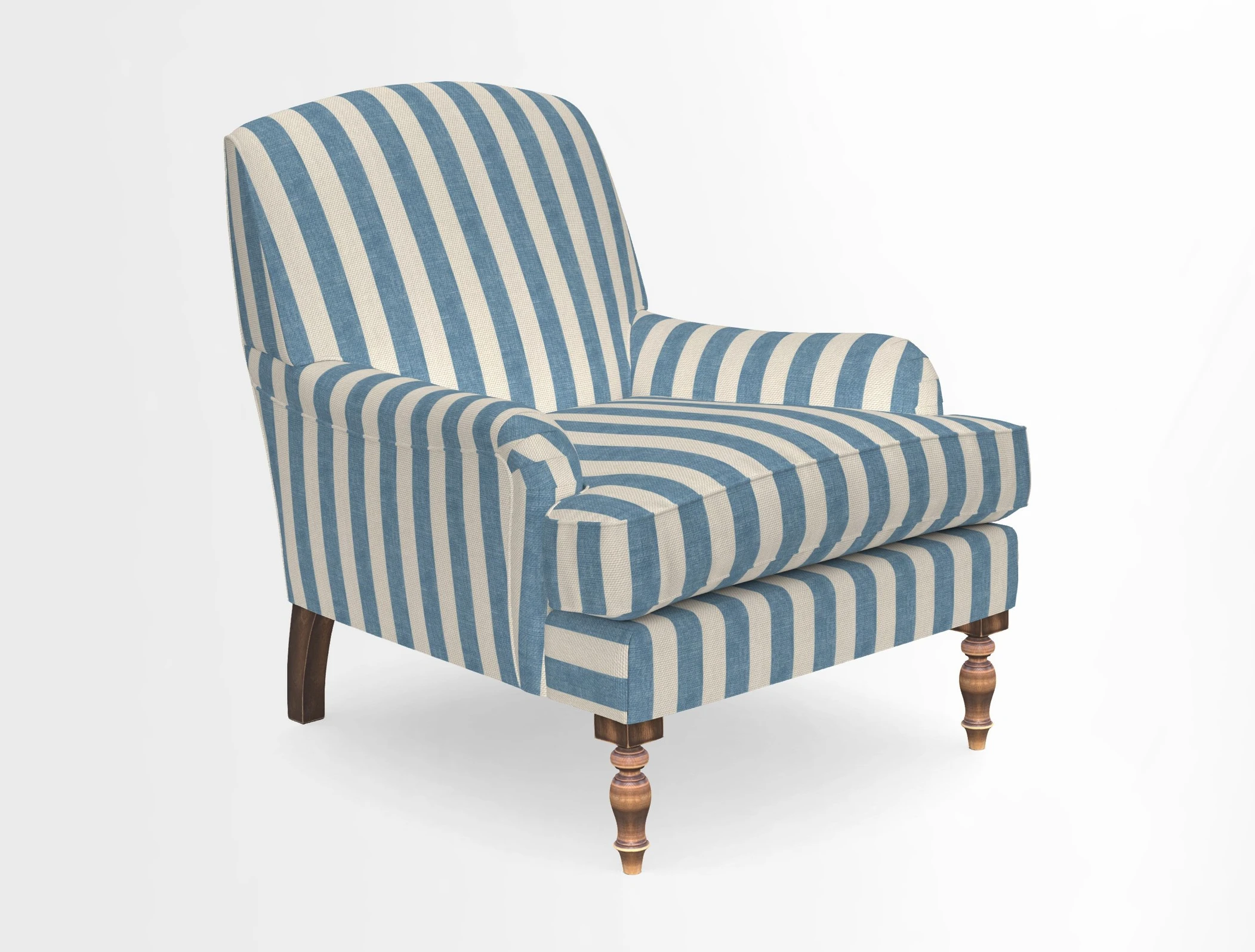 Lyndhurst Chair in V&A Threads of India Opulent-Velvets Lahore Dynasty Slate