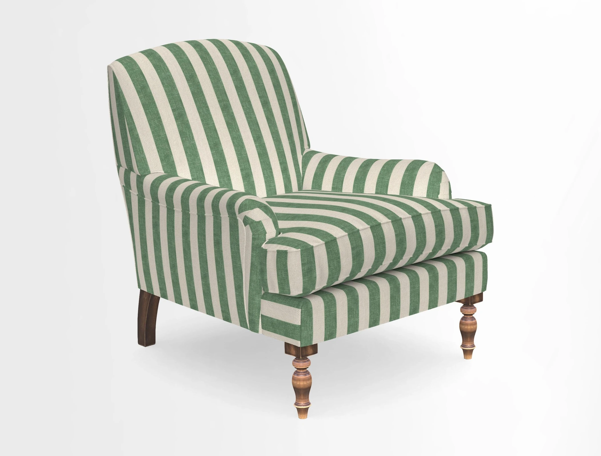 Lyndhurst Chair in V&A Threads of India Opulent-Velvets Lahore Dynasty Slate