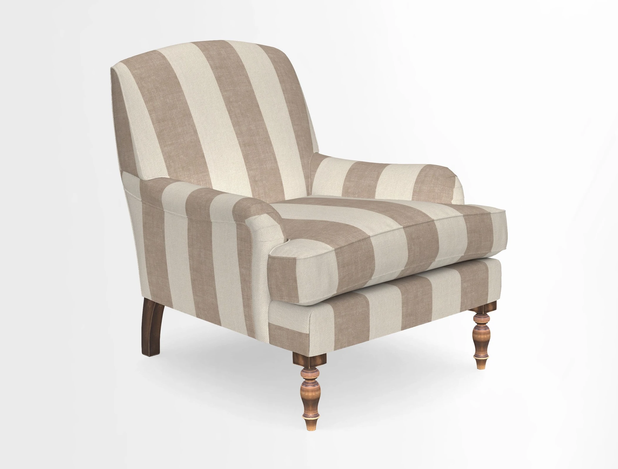 Lyndhurst Chair in V&A Threads of India Opulent-Velvets Lahore Dynasty Slate
