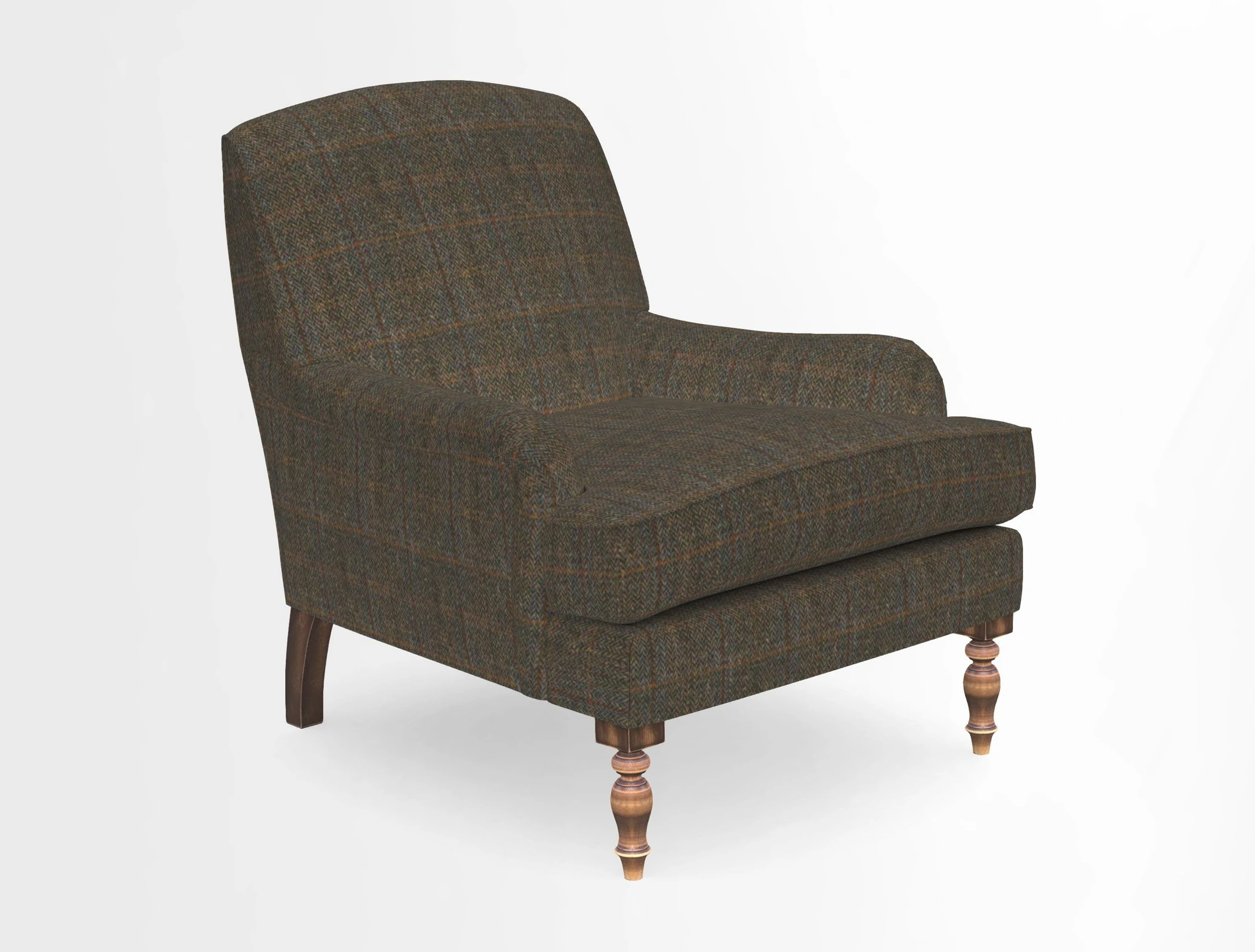 Lyndhurst Chair in V&A Threads of India Opulent-Velvets Lahore Dynasty Slate