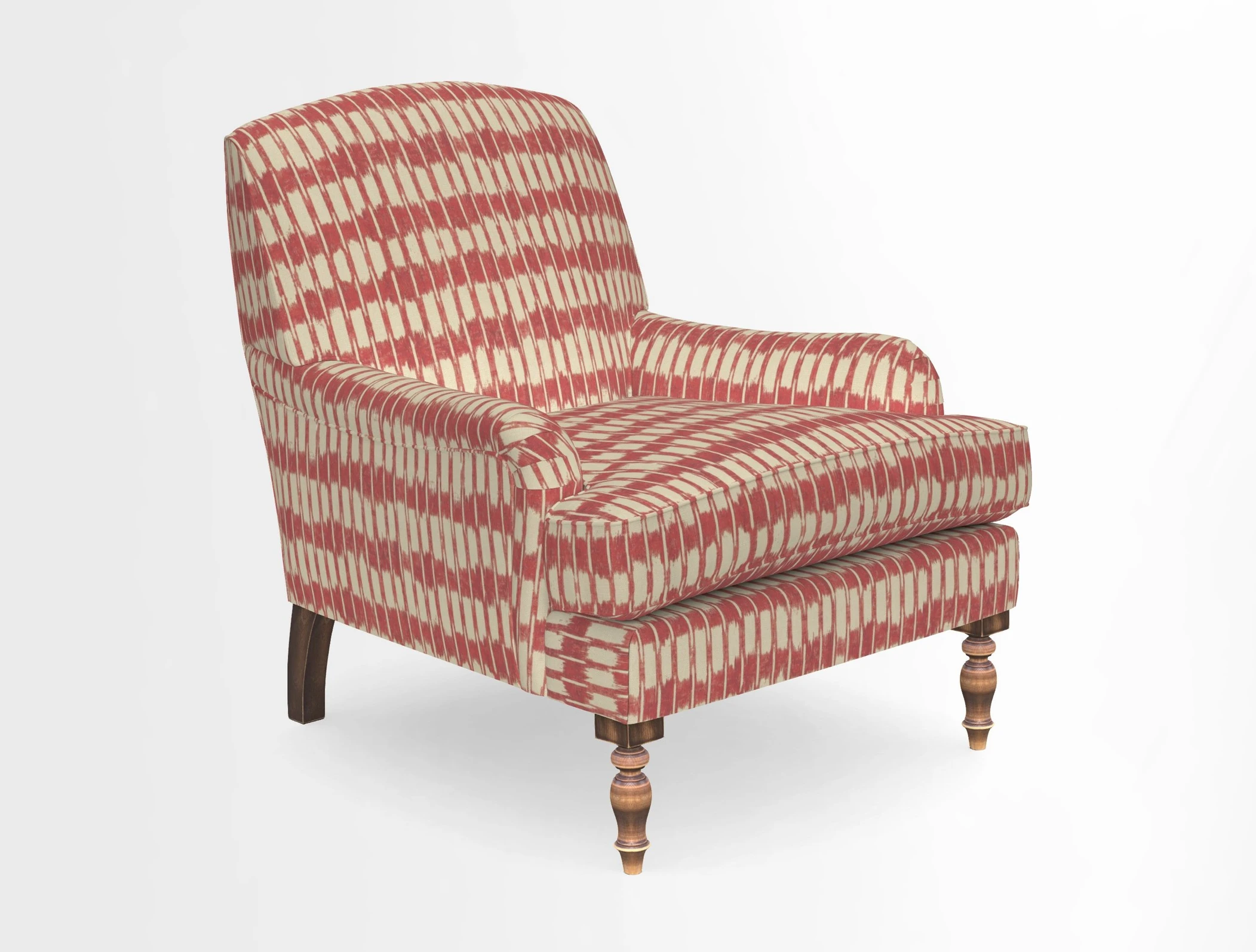 Lyndhurst Chair in V&A Threads of India Opulent-Velvets Lahore Dynasty Slate