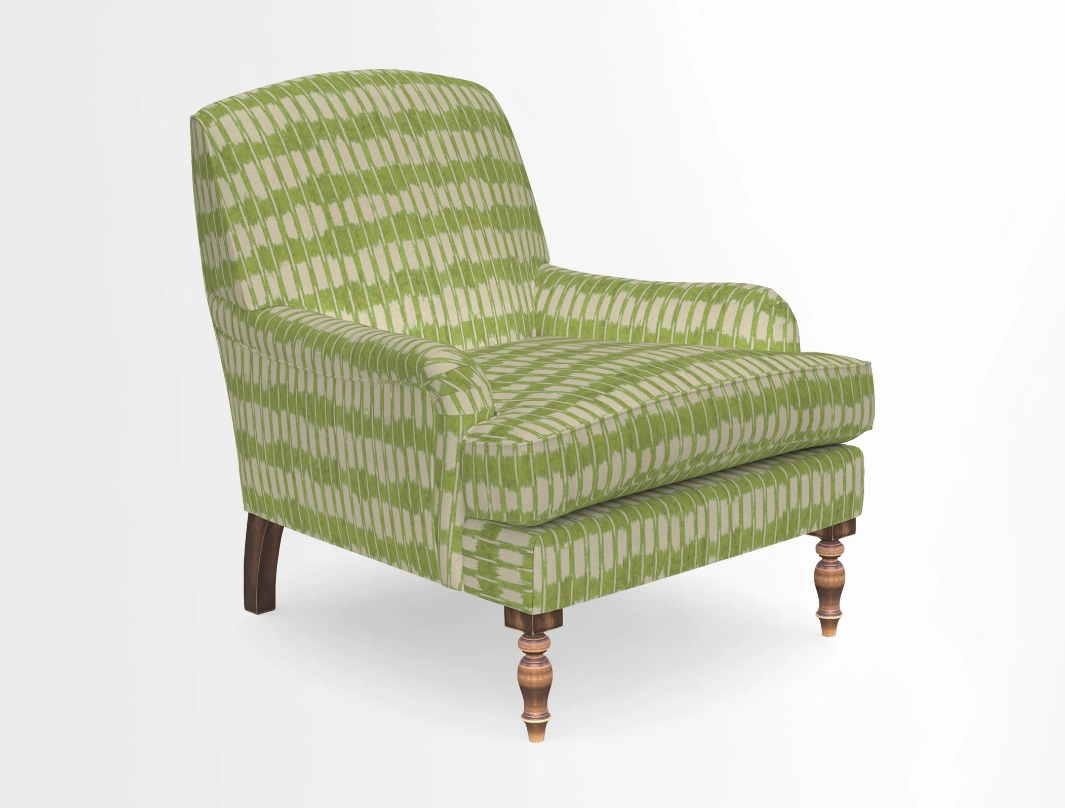 Lyndhurst Chair in V&A Threads of India Opulent-Velvets Lahore Dynasty Slate